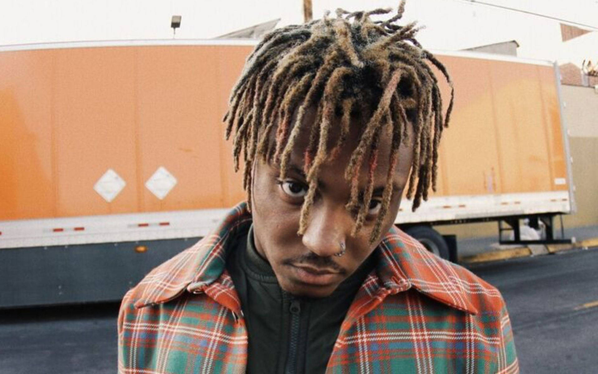 Juice Wrld, dreadlocks, plaid shirt, Full HD Desktop Wallpaper
