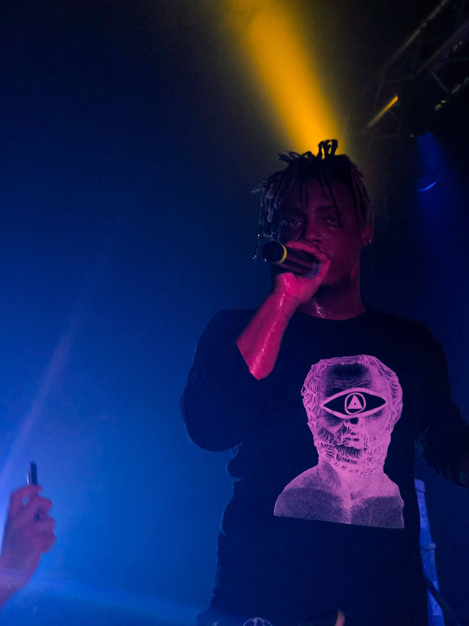 Juice Wrld, dreadlocks, mic, Full HD Phone Wallpaper