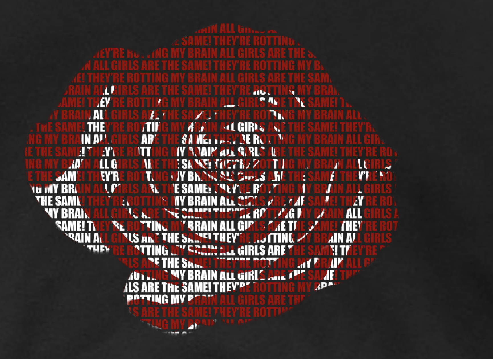 Juice Wrld, red text design, human head silhouette, HD Desktop Wallpaper