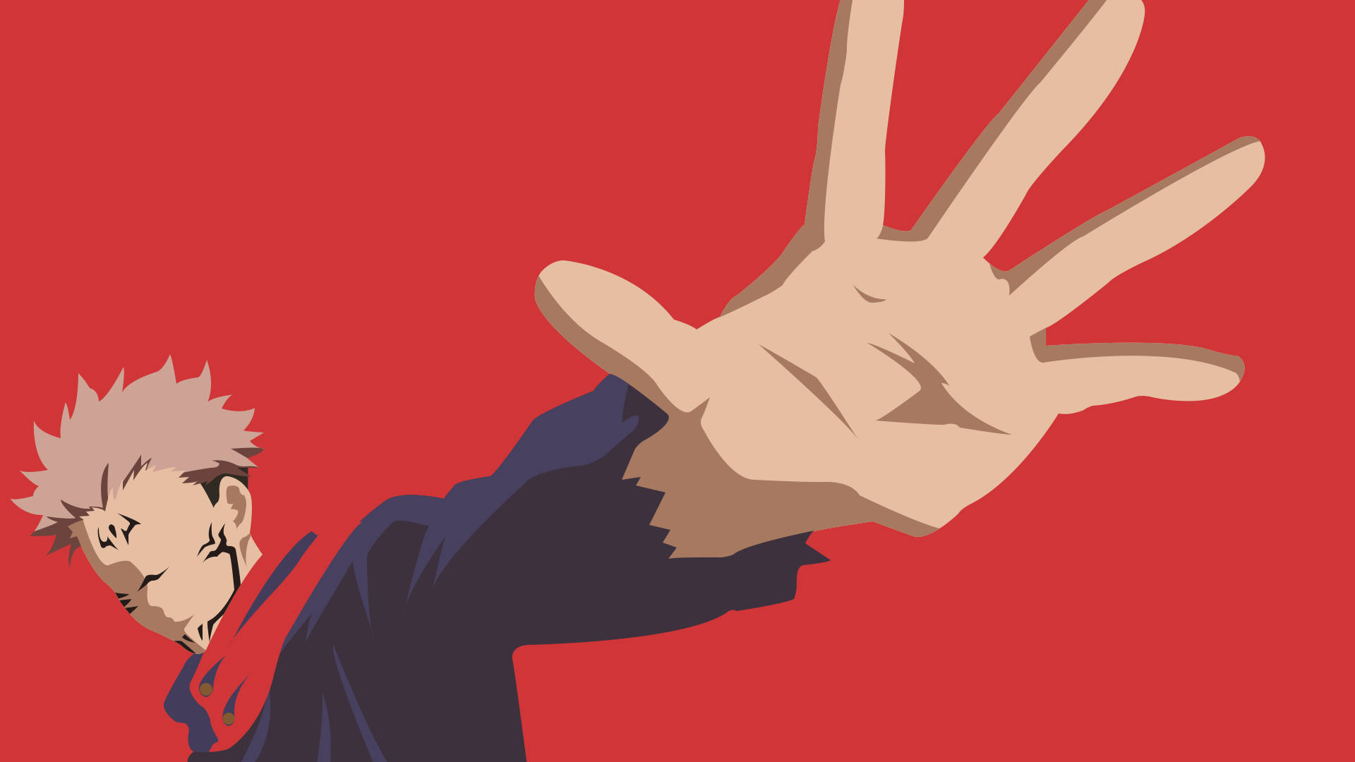 Jujutsu Kaisen, anime character, spiky hair, Full HD Desktop Wallpaper