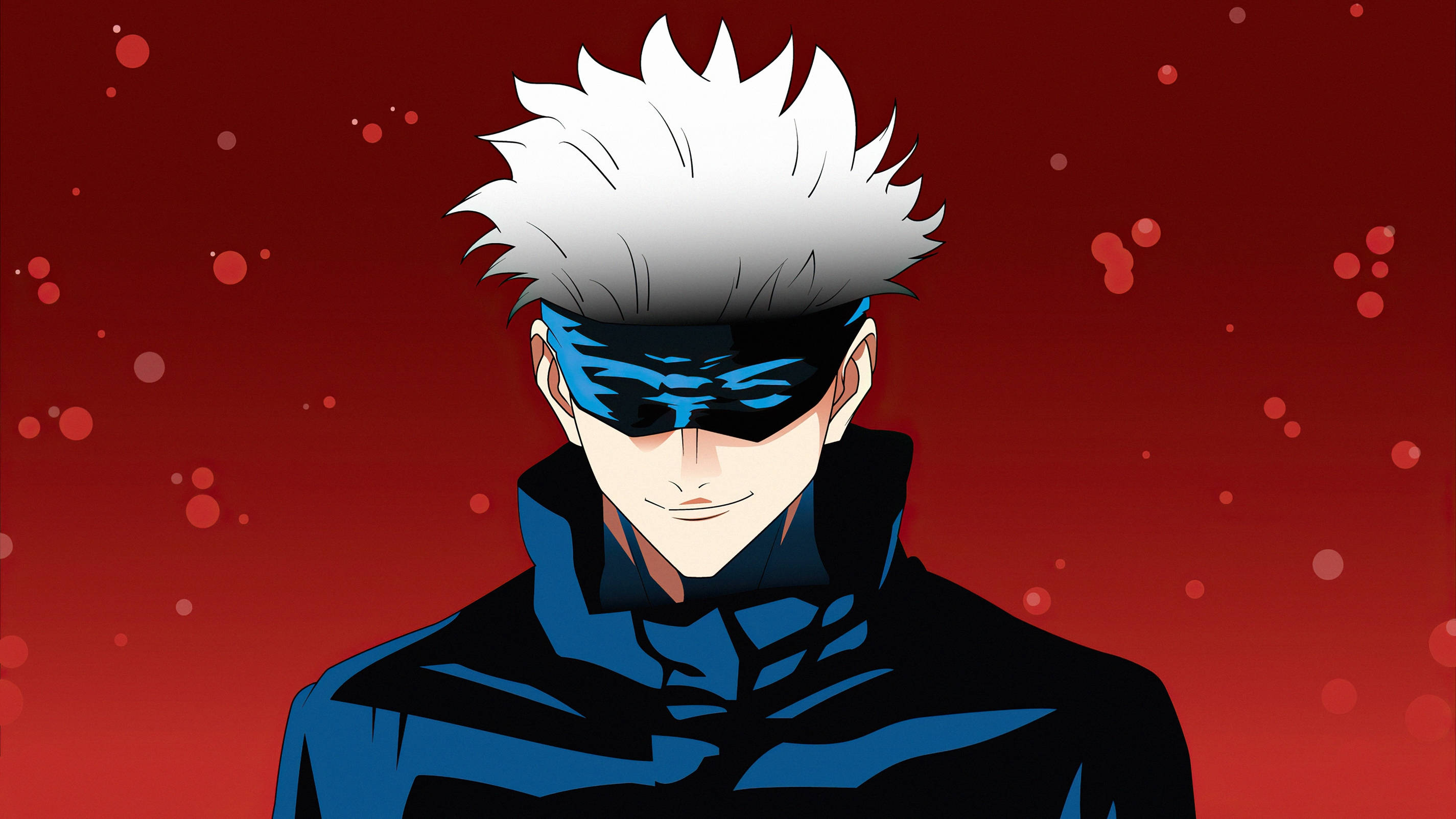 Jujutsu Kaisen, spiky-haired anime character, blue mask, 2K Desktop Wallpaper