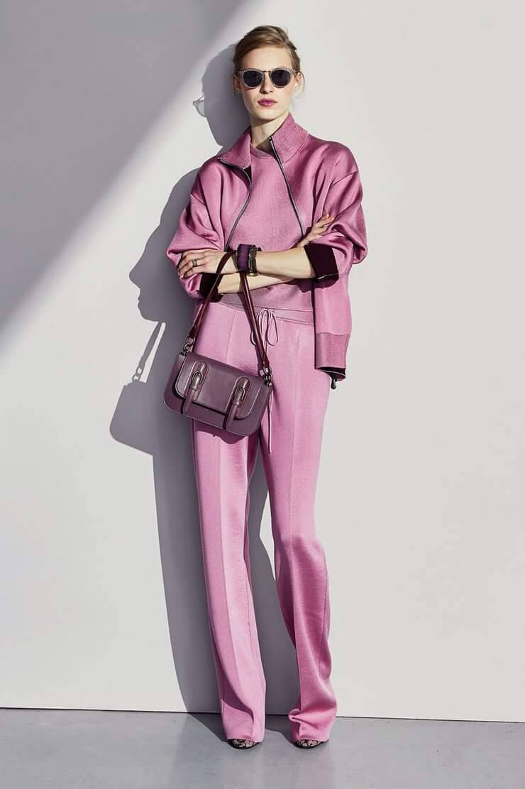 Julia Nobis, pink satin jumpsuit, sunglasses, SD Phone Wallpaper