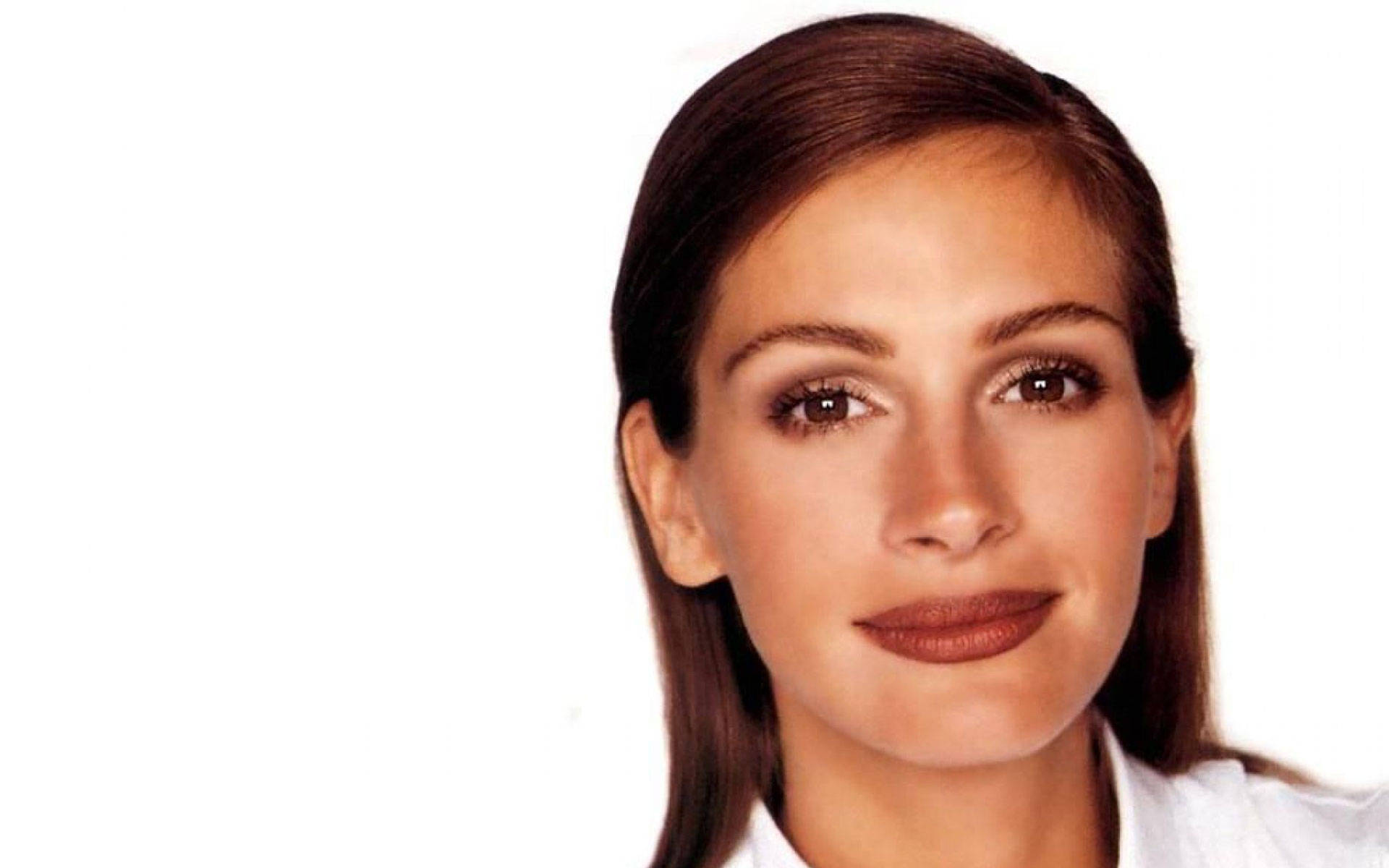 Julia Roberts, brown hair, warm eyes, Full HD Desktop Wallpaper