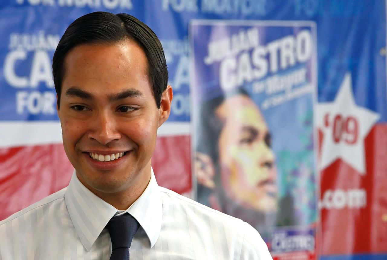 Julian Castro, campaign posters, white shirt, HD Desktop Wallpaper