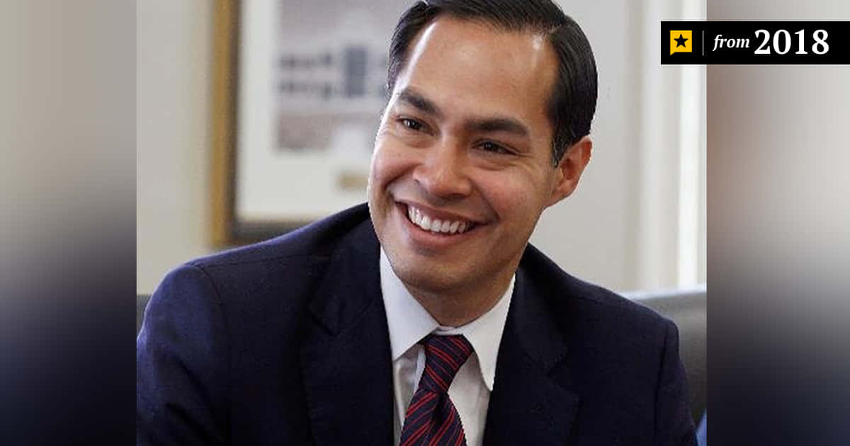 Julian Castro, dark suit, striped tie, SD Desktop Wallpaper