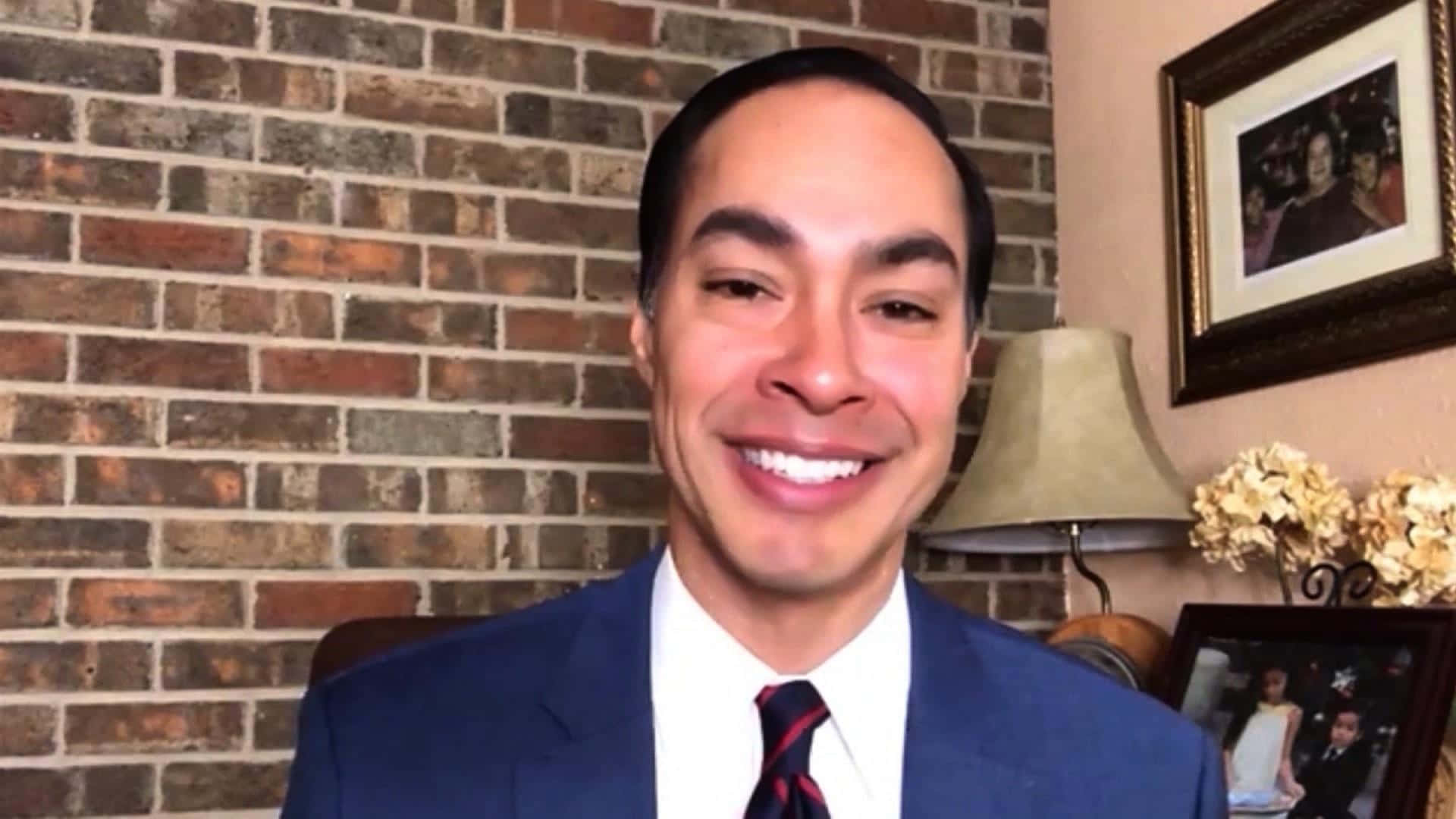 Julian Castro, blue suit, red tie, Full HD Desktop Wallpaper