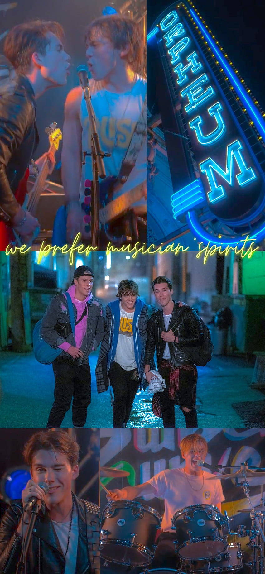Julie And The Phantoms, neon signs, stage lights, HD Phone Wallpaper