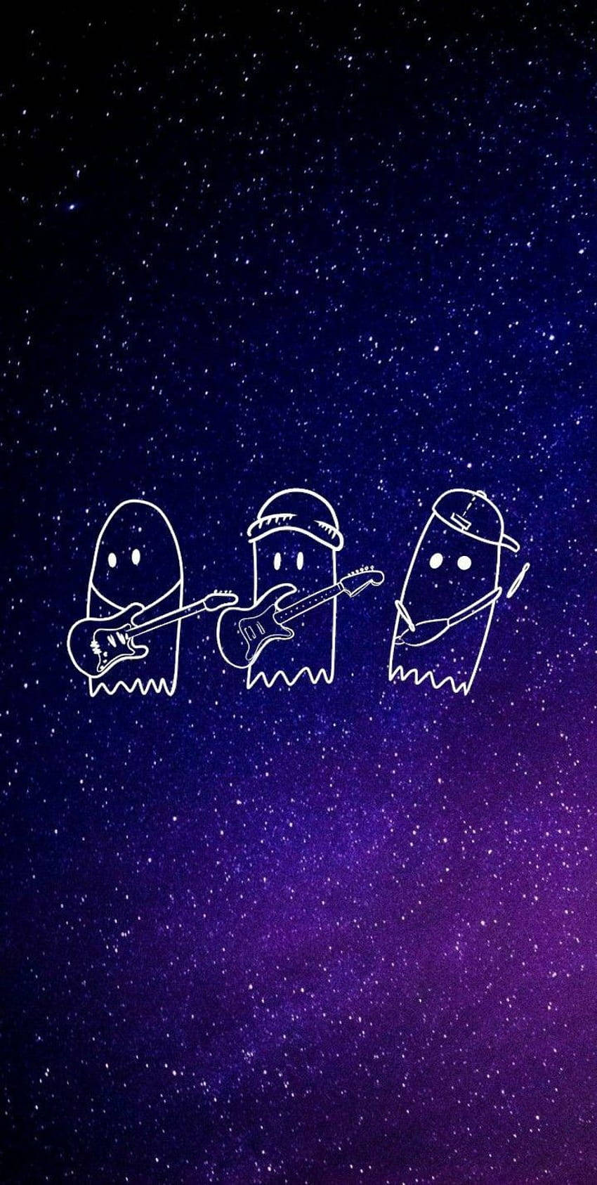 Julie And The Phantoms, cartoon ghosts, guitars, HD Phone Wallpaper