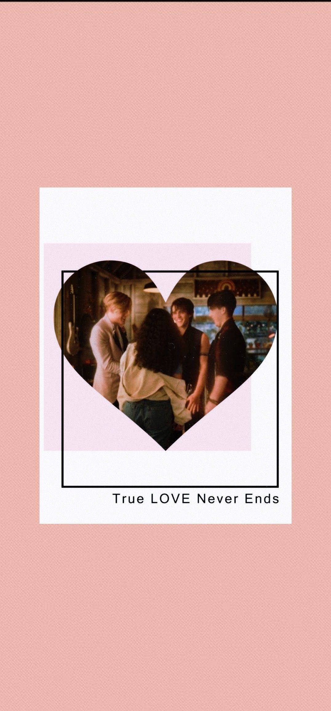 Julie And The Phantoms, True LOVE Never Ends, heart-shaped photo frame, Full HD Phone Wallpaper
