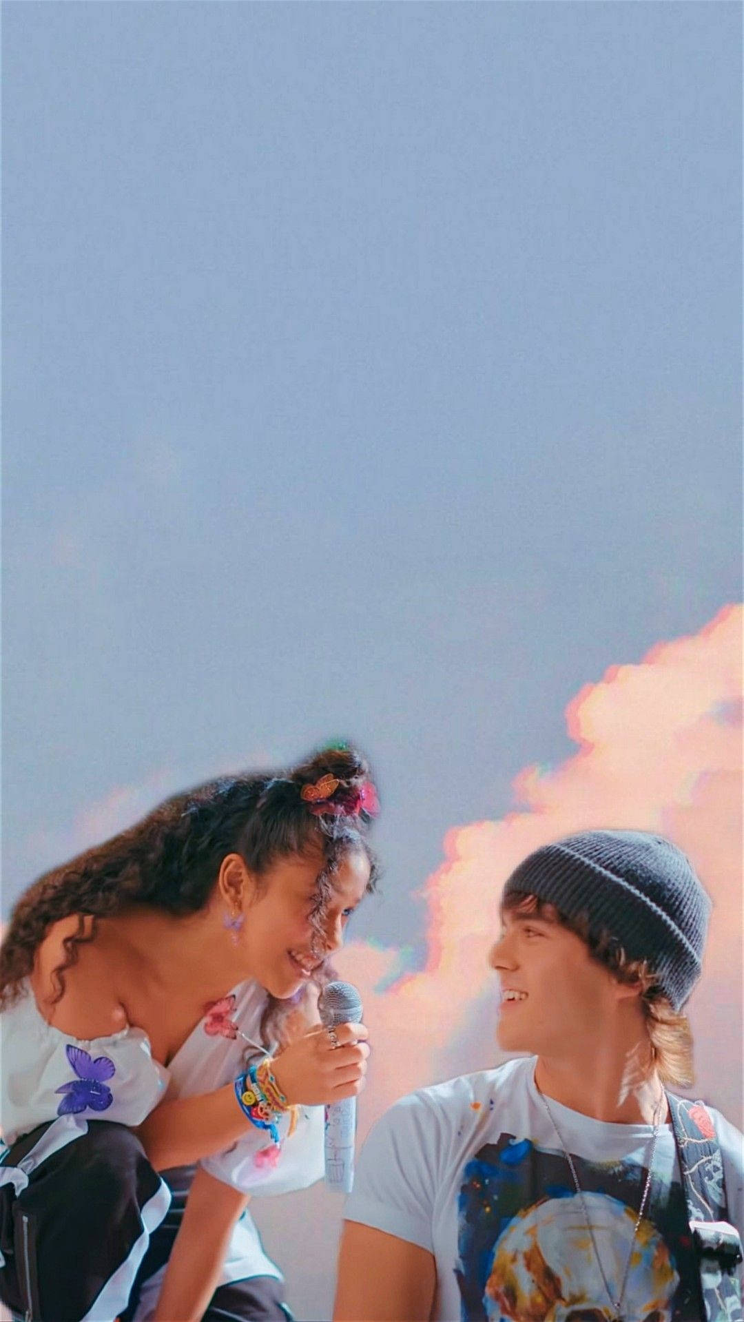 Julie And The Phantoms, pastel sky, soft clouds, HD Phone Wallpaper