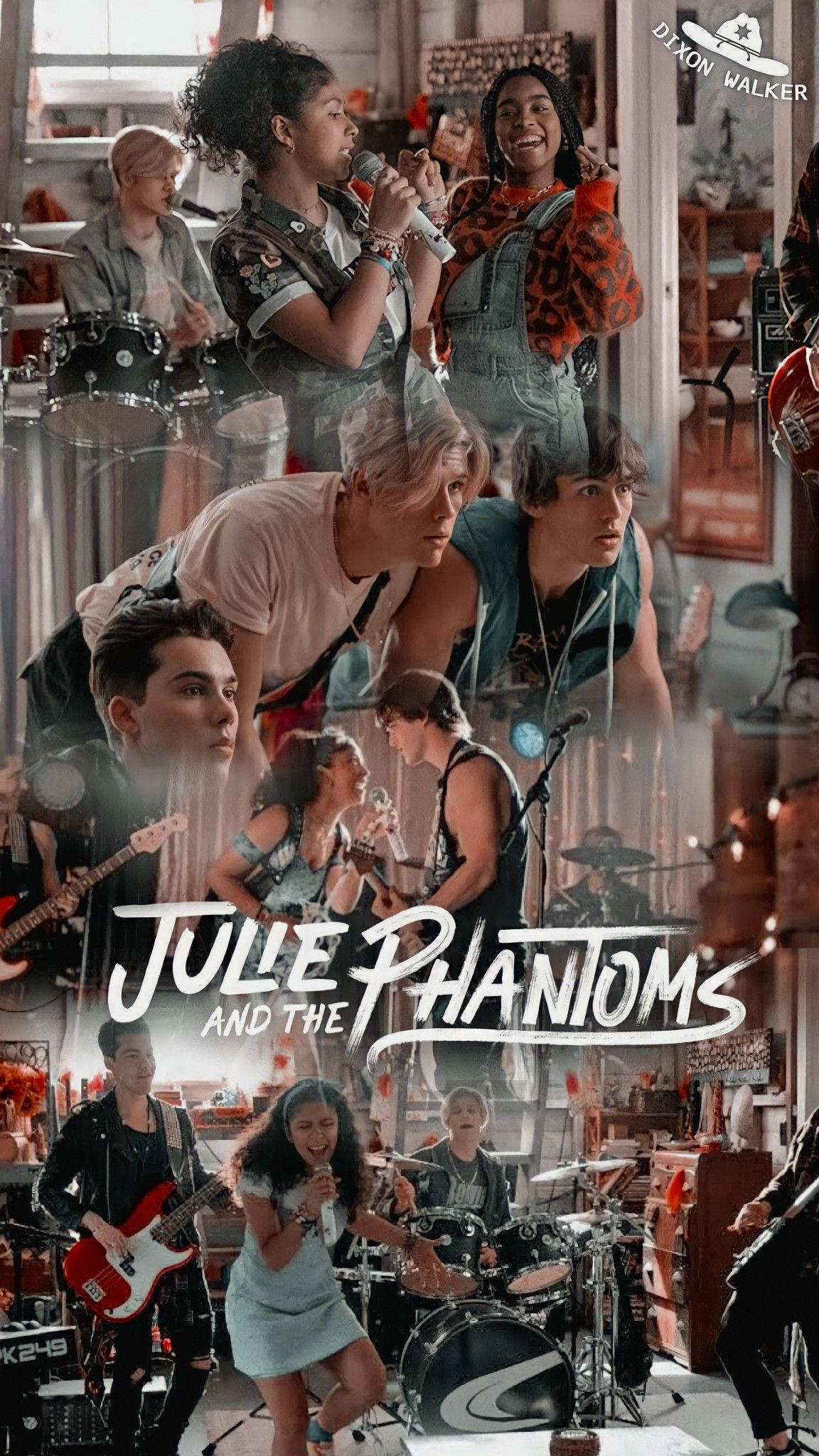 Julie And The Phantoms, garage studio, guitars, Full HD Phone Wallpaper