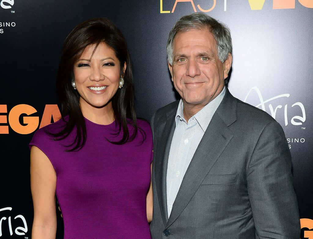 Julie Chen, purple dress, gray suit, SD Desktop Wallpaper