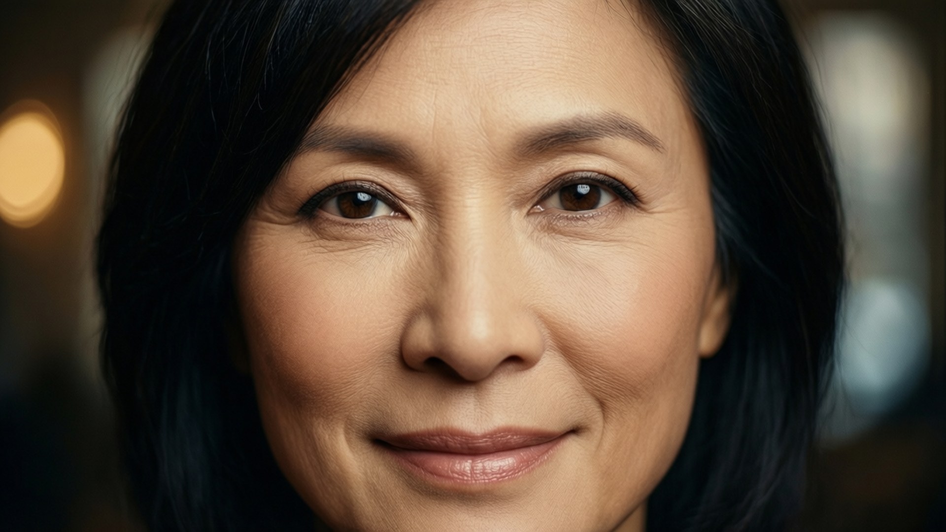 Julie Chen, natural lighting, close-up portrait, Full HD Desktop Wallpaper