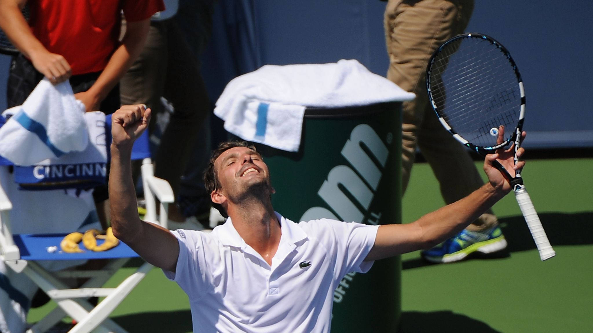 Julien Benneteau, tennis player, racket, Full HD Desktop Wallpaper