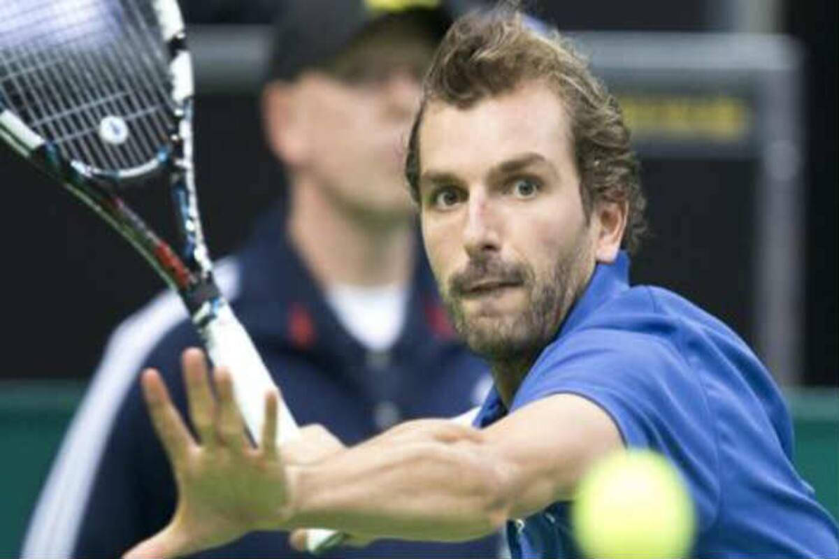 Julien Benneteau, blue polo, royal blue polo, SD Desktop Wallpaper