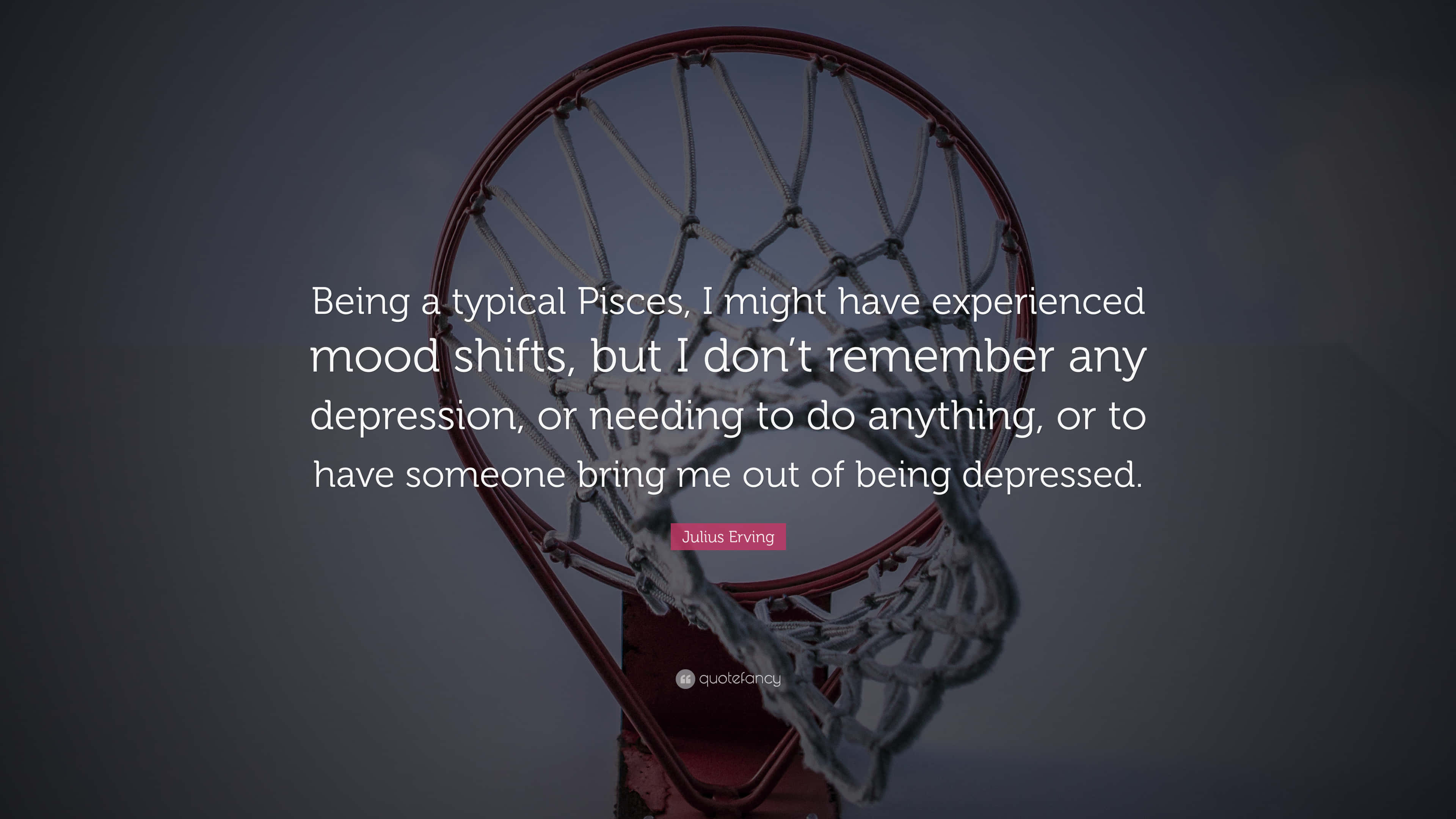 Julius Erving, basketball hoop, net, 4K Desktop Wallpaper