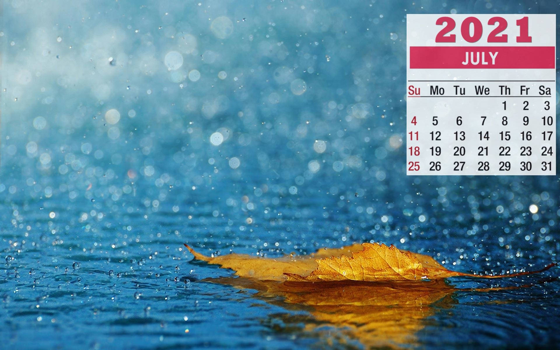 July 2021, yellow leaf, golden leaf, Full HD Desktop Wallpaper