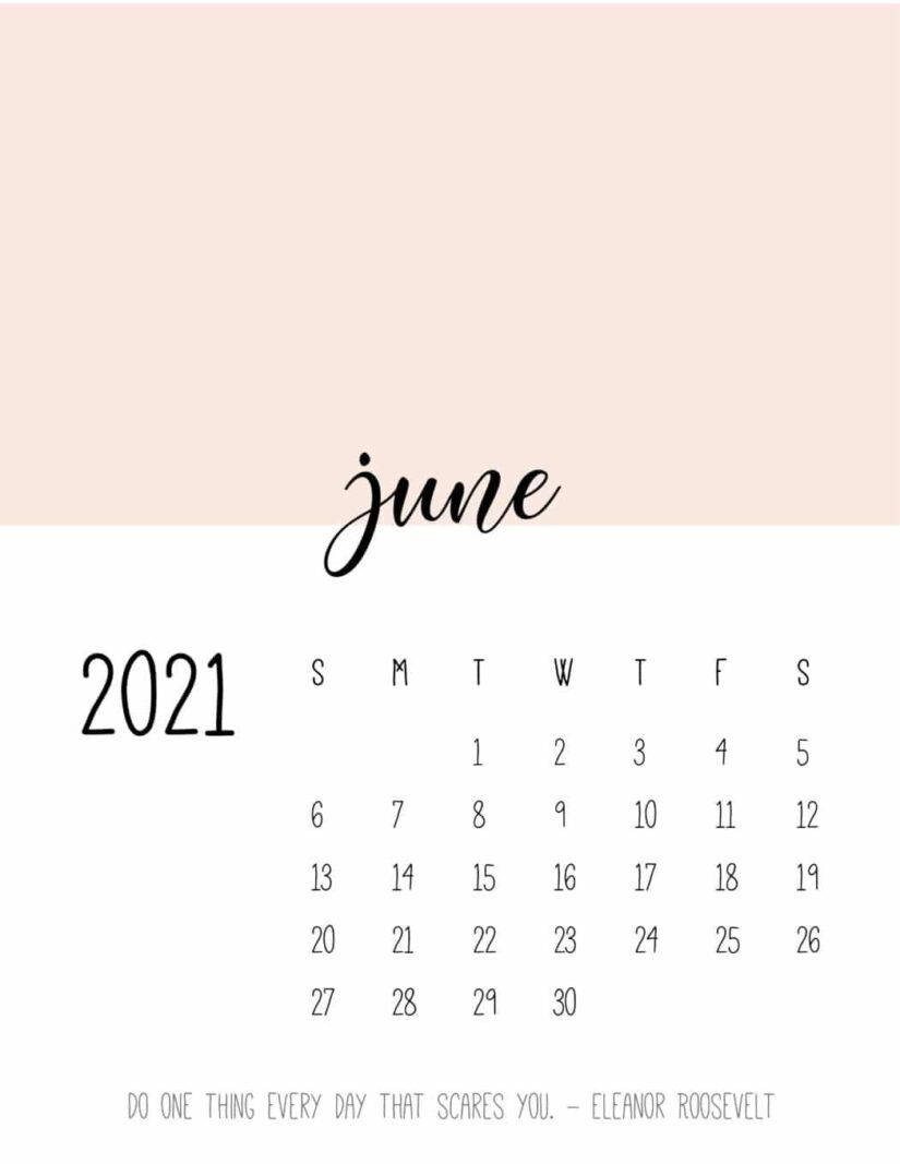 June 2021, minimalist, soft peach, SD Phone Wallpaper