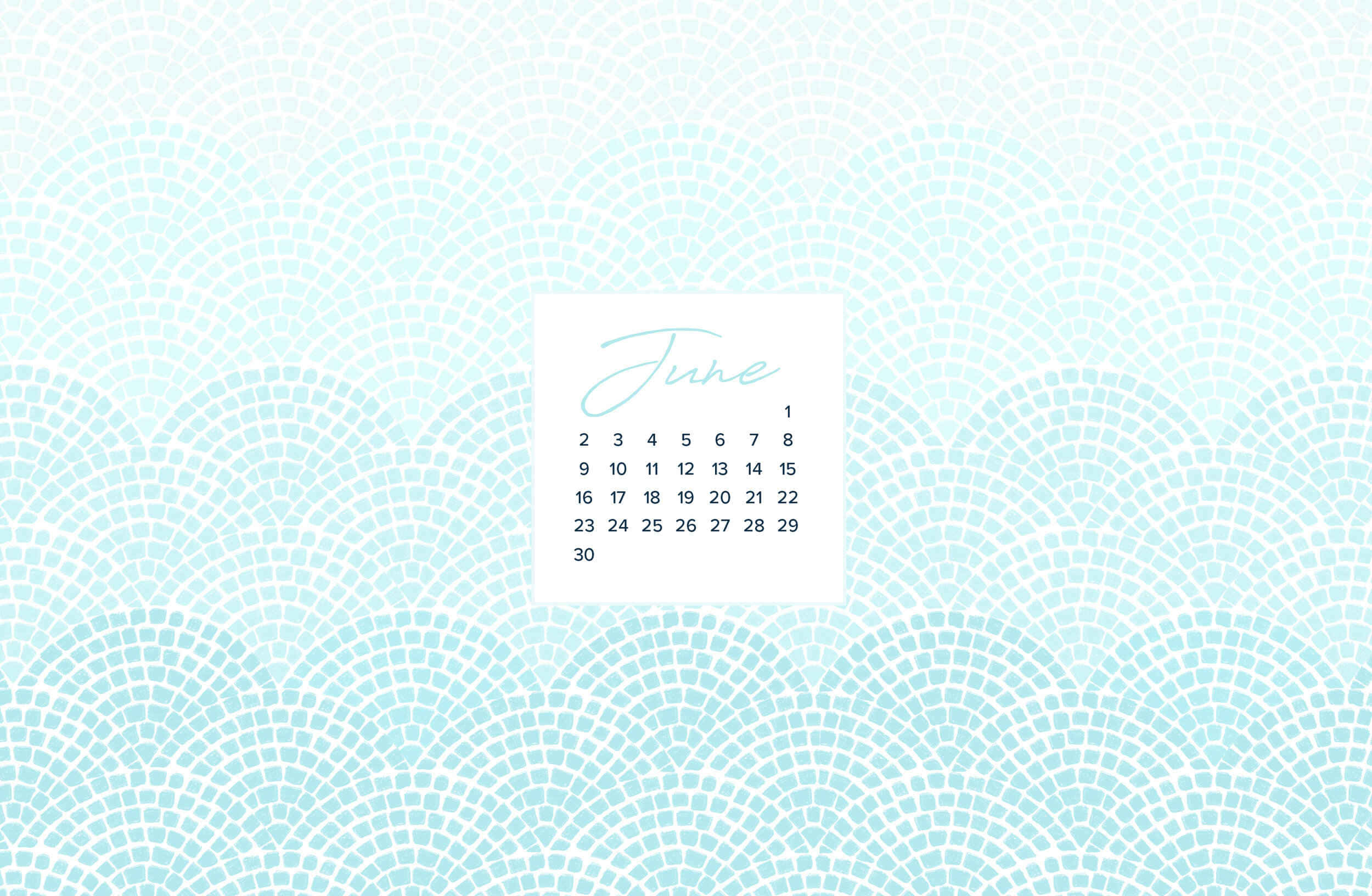 June Desktop, light blue, wave-patterned, Full HD Desktop Wallpaper