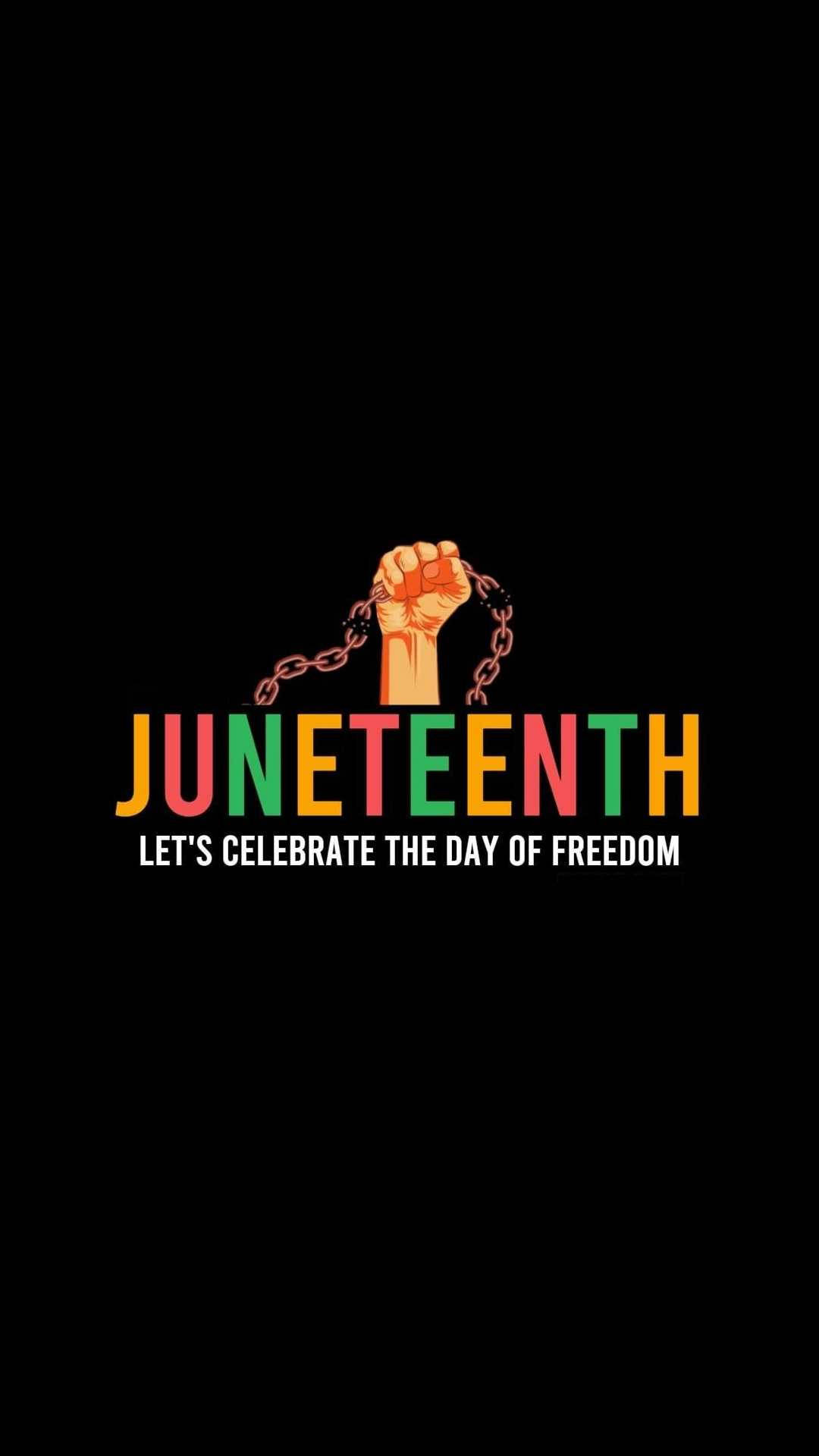 Juneteenth, closed fist, chain, Full HD Phone Wallpaper