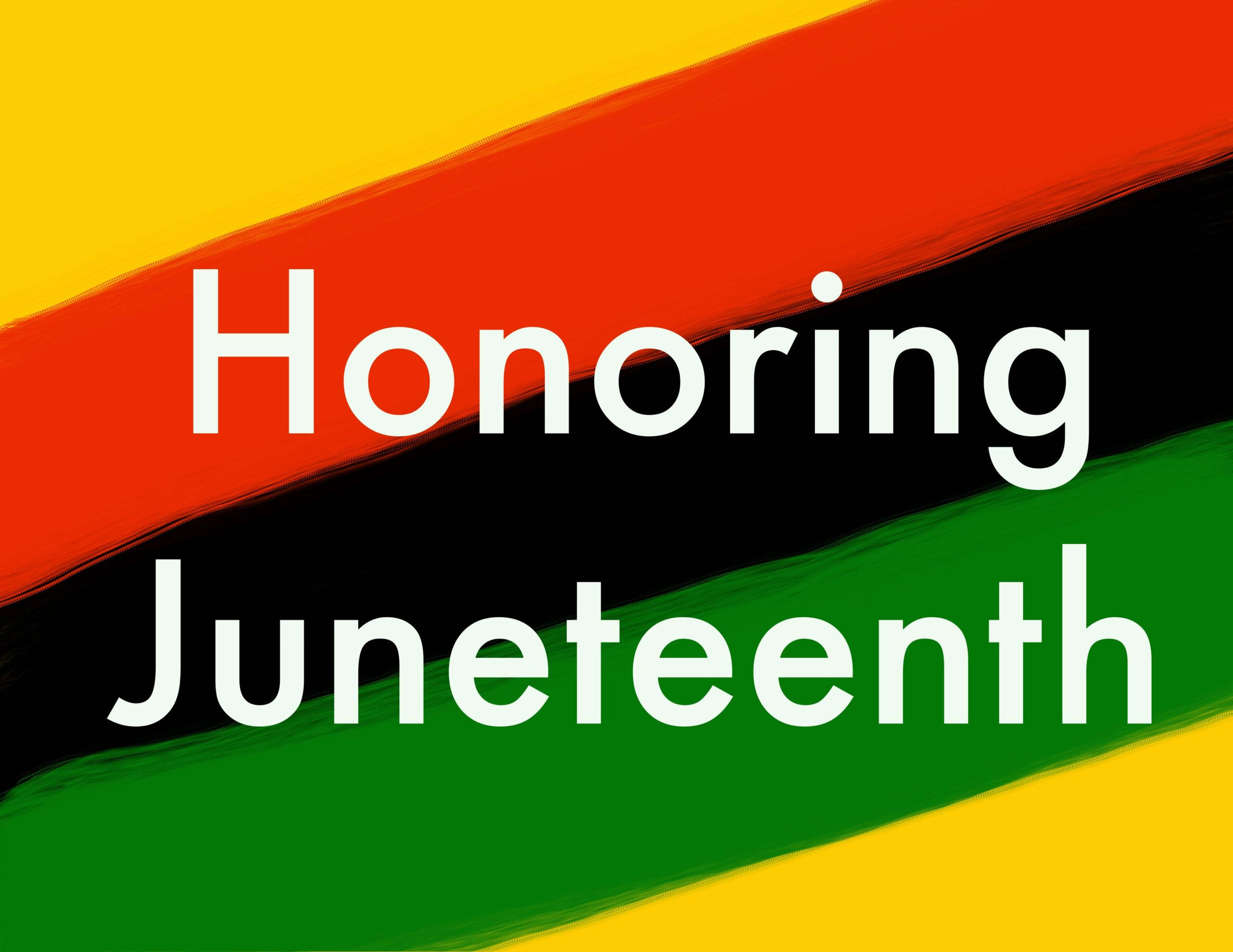 Juneteenth, yellow, red, 2K Desktop Wallpaper