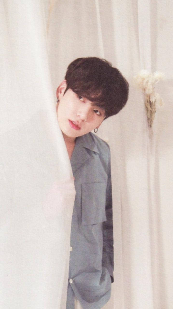 Flower Boy Jungkook Aesthetic, dark hair, earrings, HD Phone Wallpaper