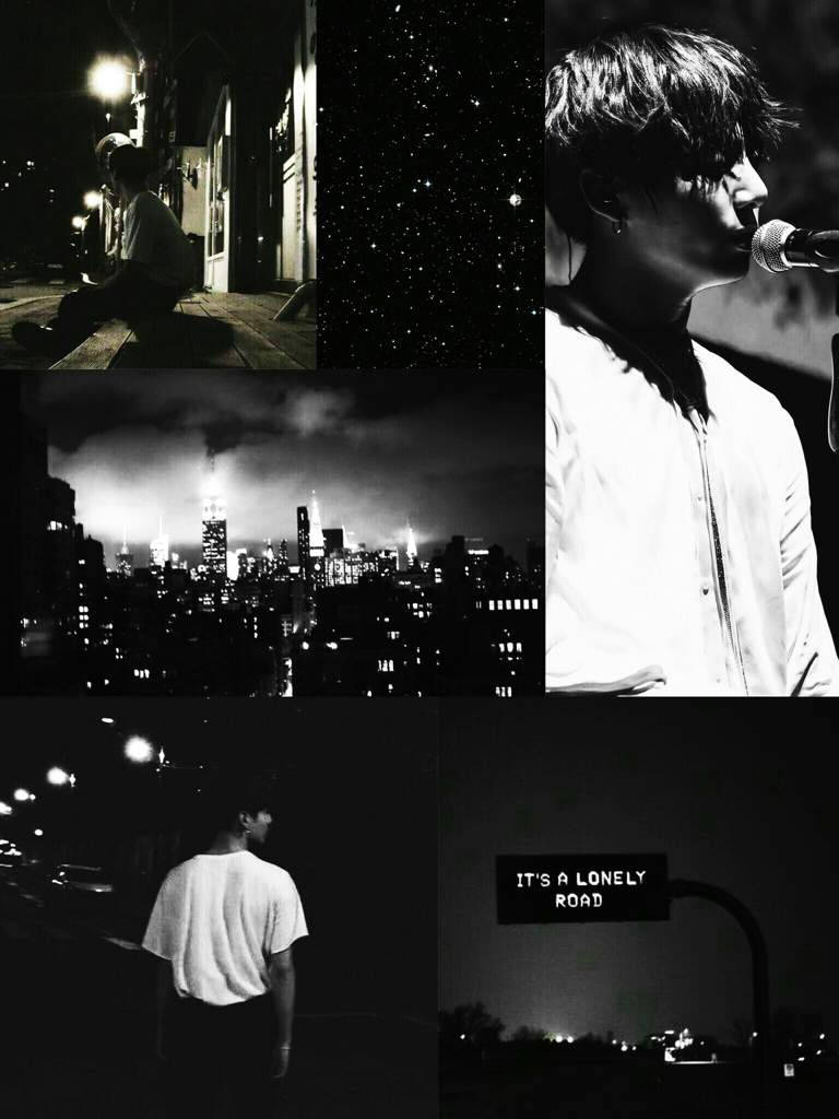 Jungkook, IT'S A LONELY ROAD, nighttime urban scenes, SD Phone Wallpaper