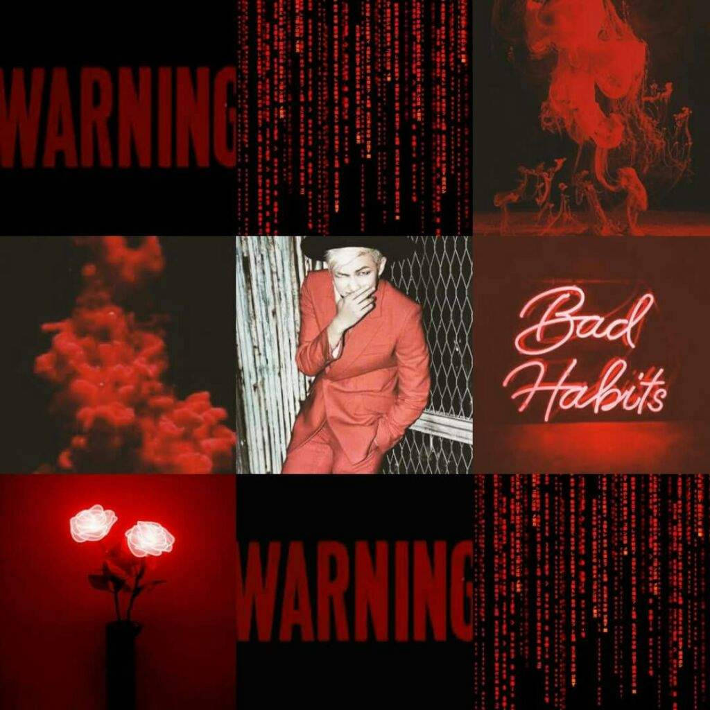 Jungkook, red-hued, digital rain, SD Desktop Wallpaper