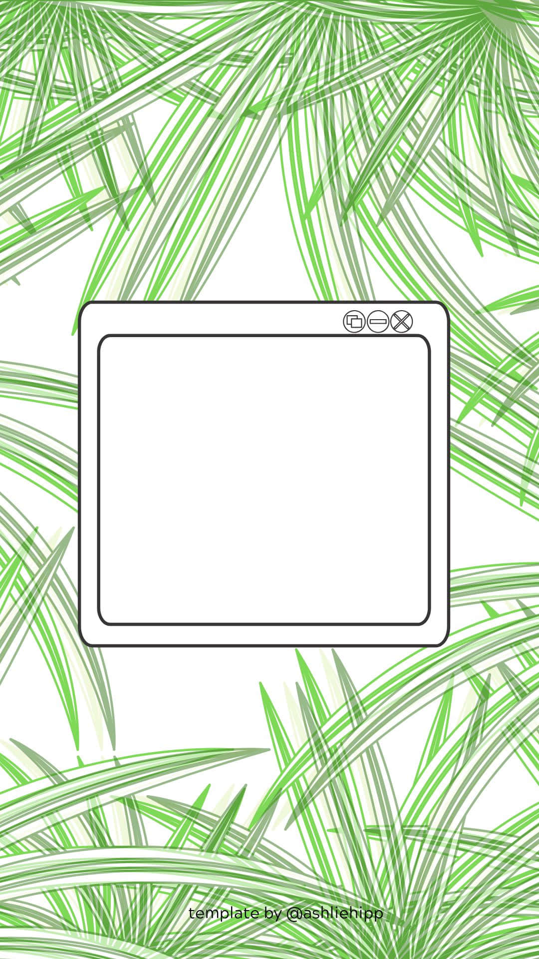 Jungle Leaves, Instagram Stories, white background, Full HD Phone Wallpaper
