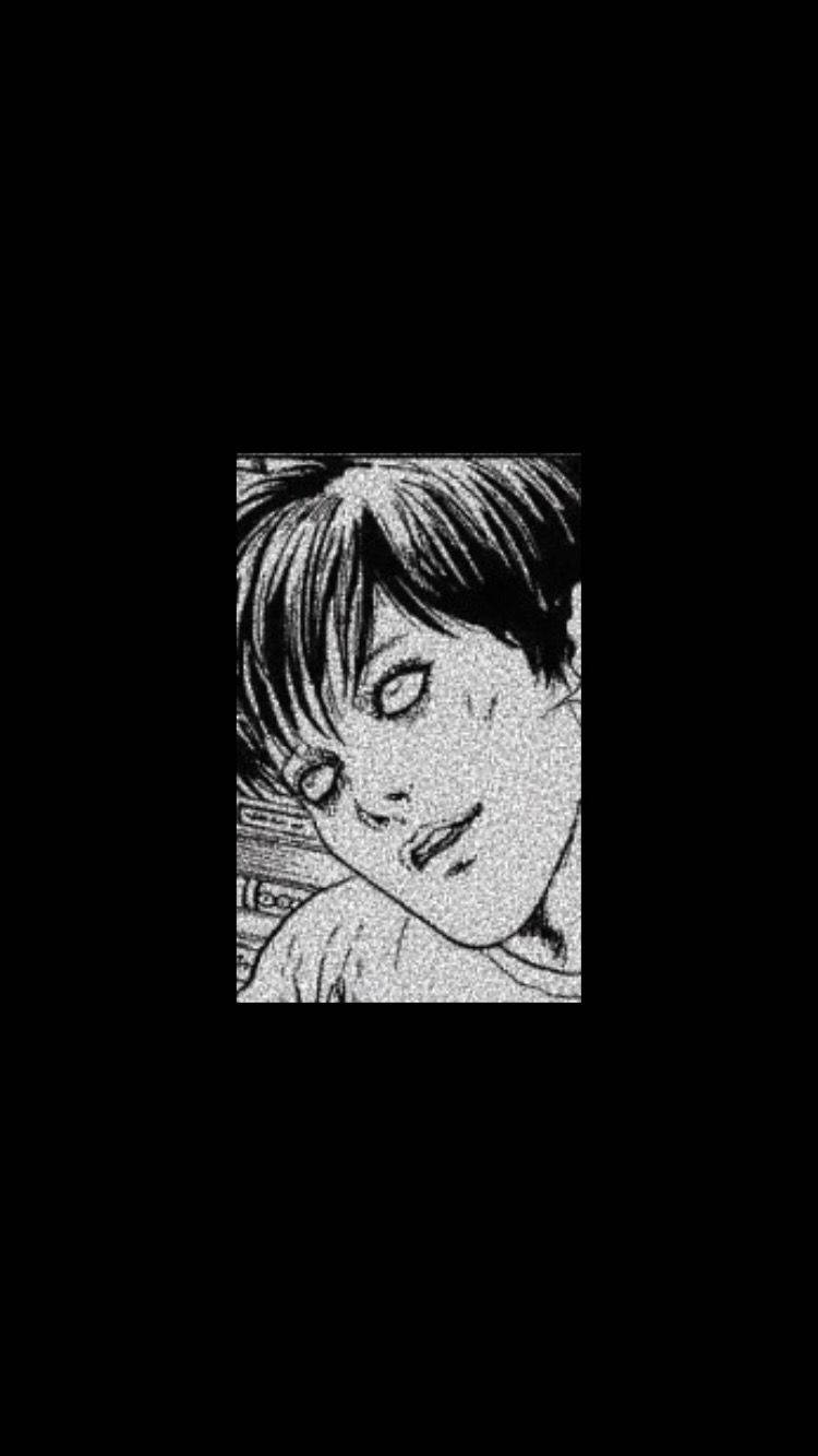 Junji Ito, manga panel, black and white, HD Phone Wallpaper