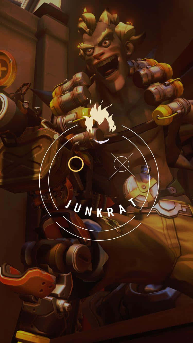Junkrat, spiky hair, explosive gear, HD Phone Wallpaper