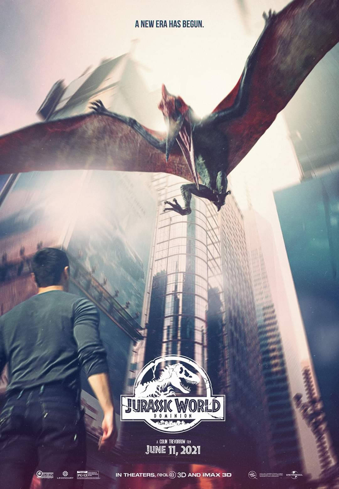 Jurassic World Dominion, pterosaur, city, HD Phone Wallpaper