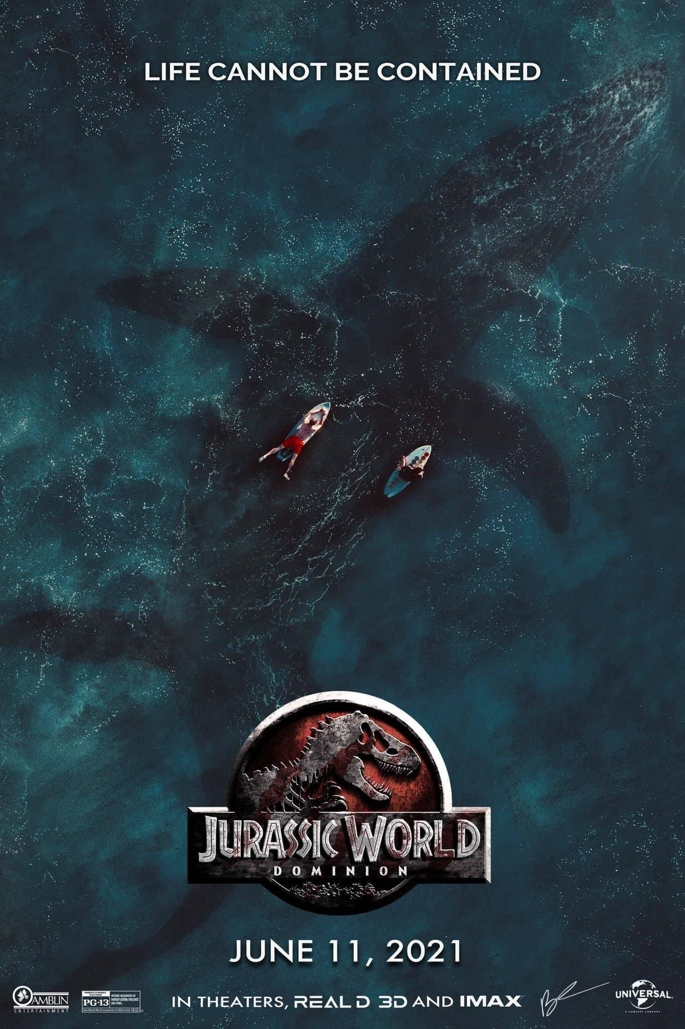 Jurassic World Dominion, ocean, dinosaur, Full HD Phone Wallpaper