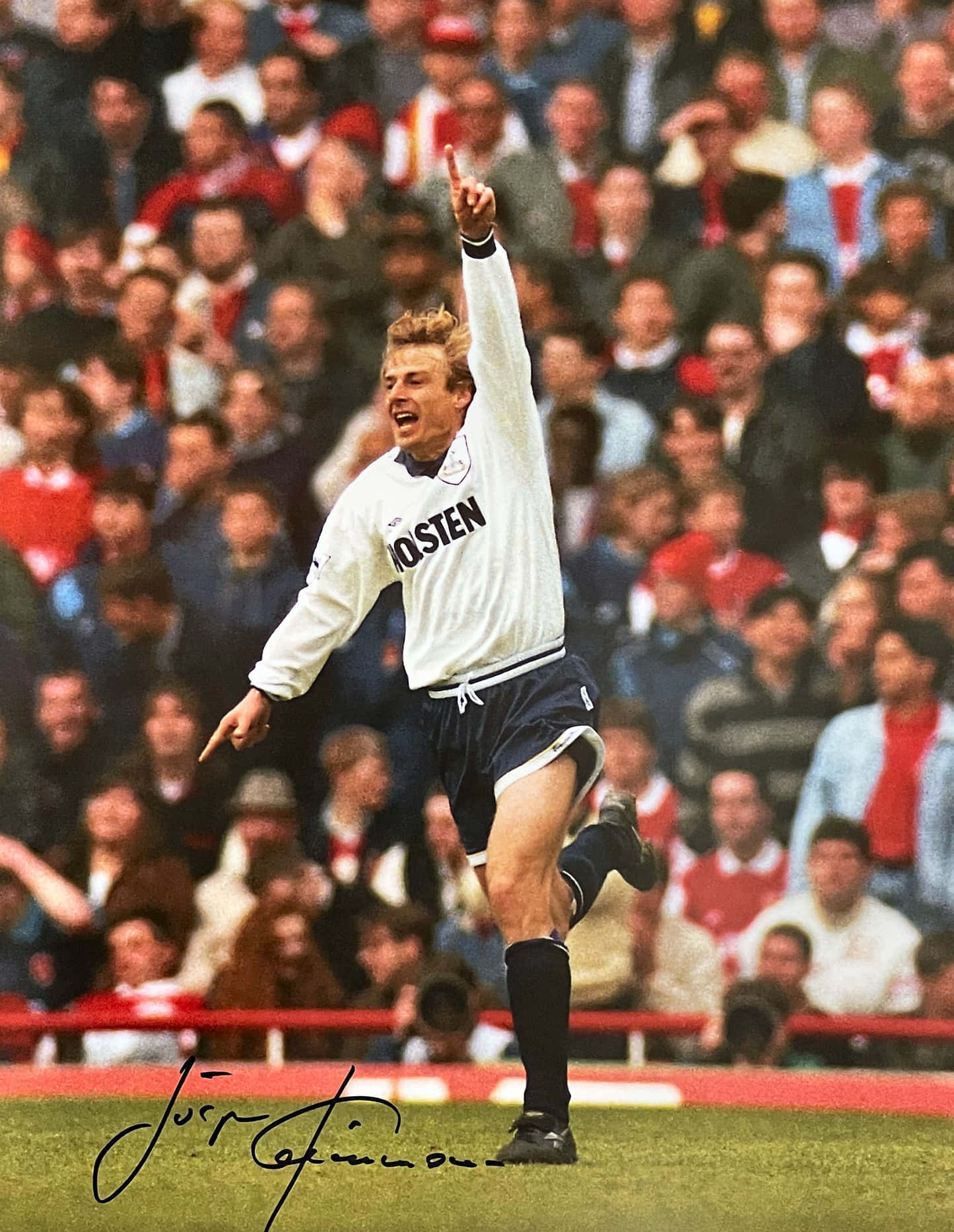Jurgen Klinsmann, white jersey, goal, HD Phone Wallpaper
