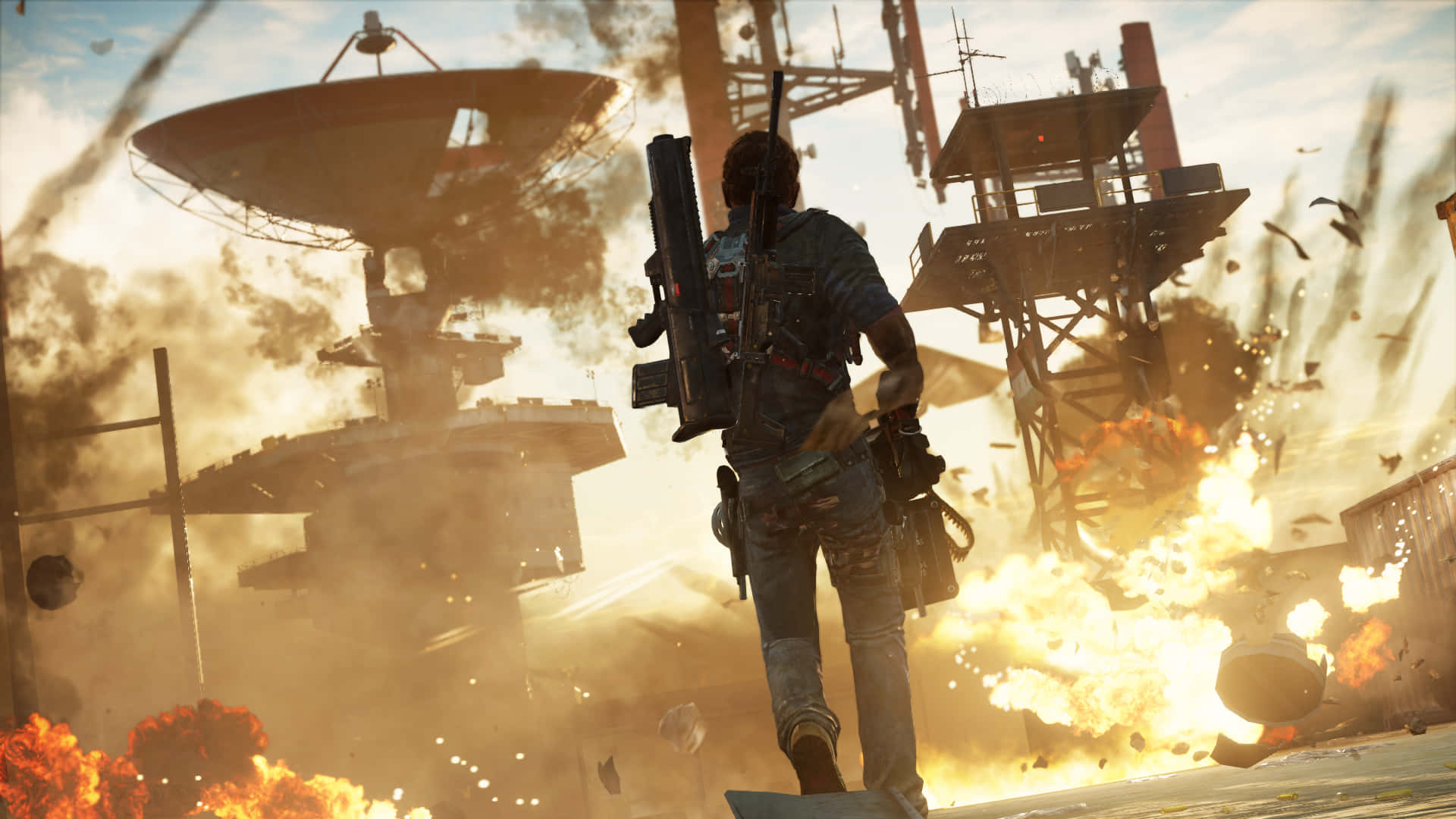 Just Cause 1, soldier, rifle, Full HD Desktop Wallpaper
