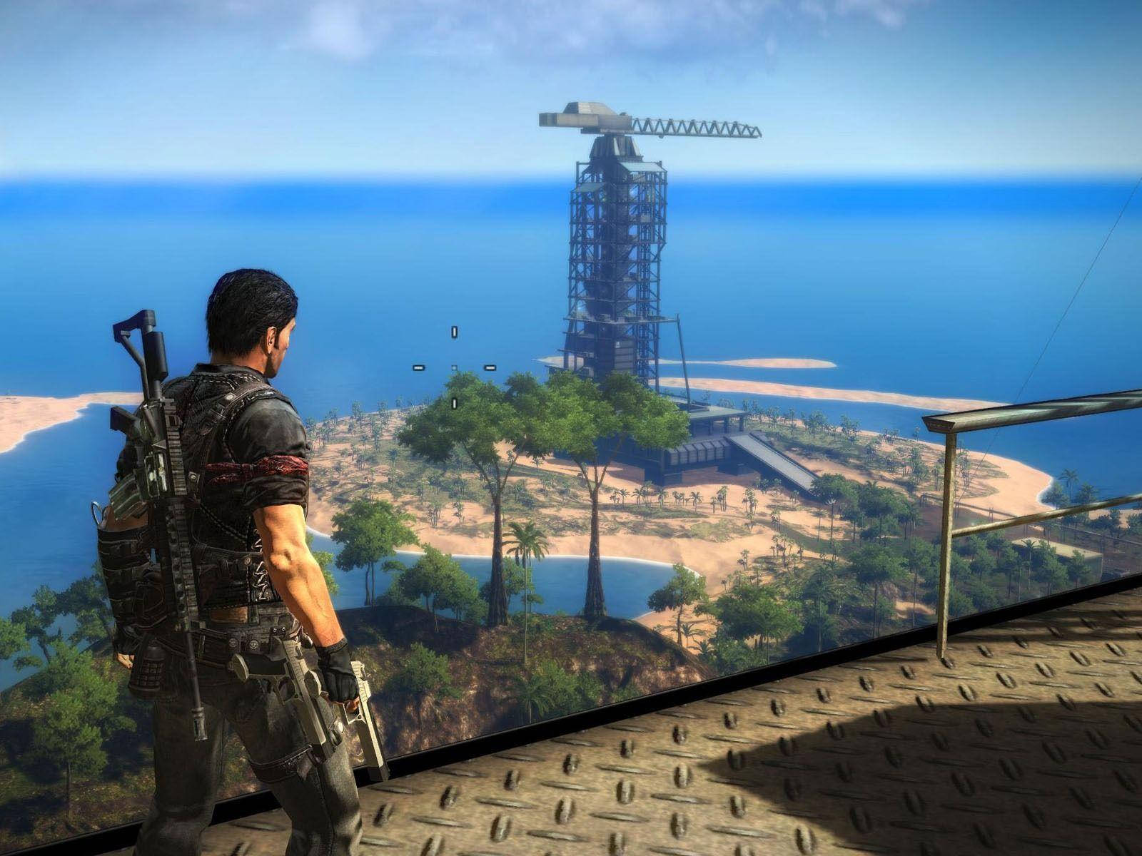 Just Cause 2, construction site, metal platform, HD Desktop Wallpaper