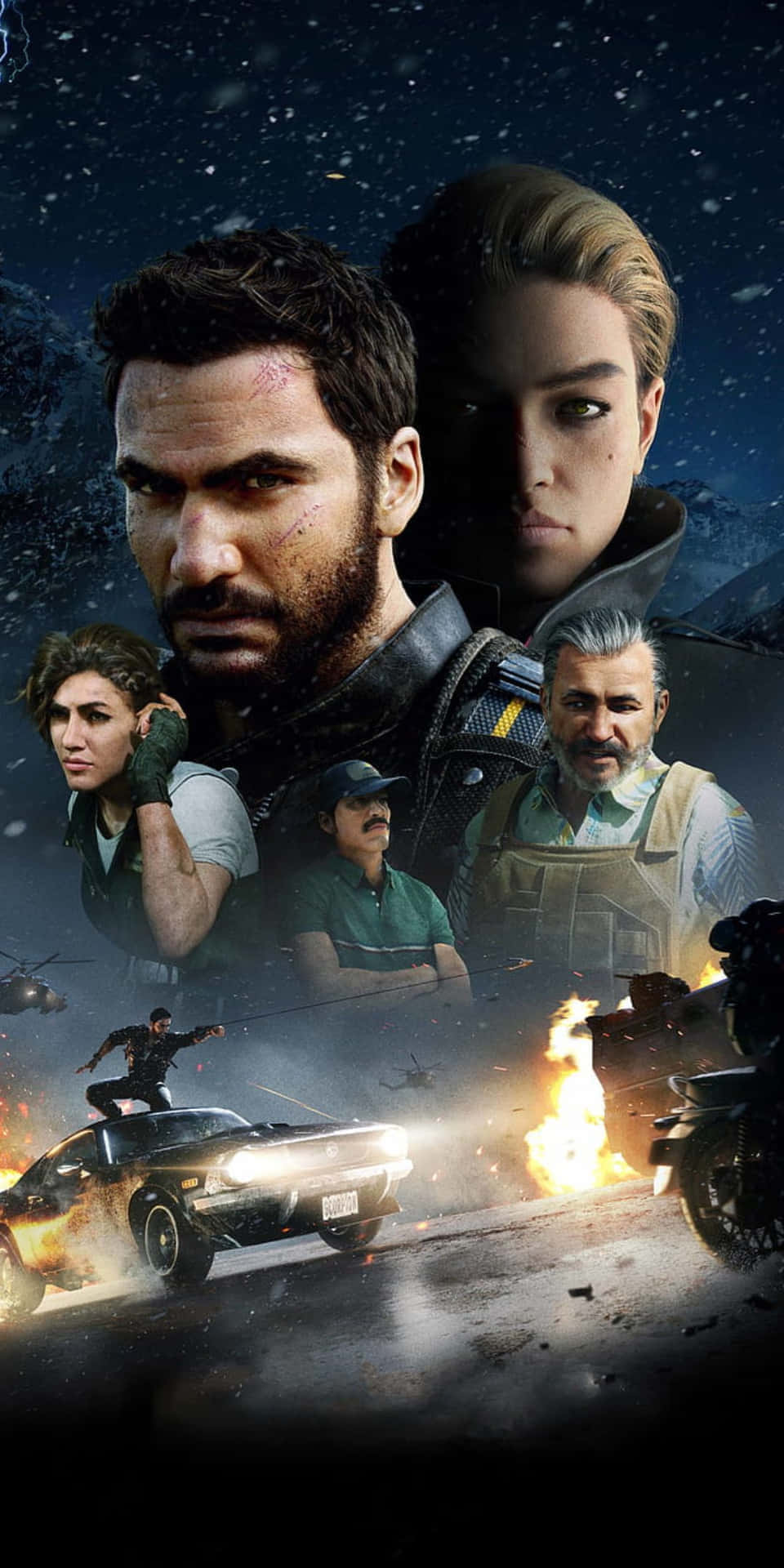 Just Cause 3, characters, action scenes, Full HD Phone Wallpaper