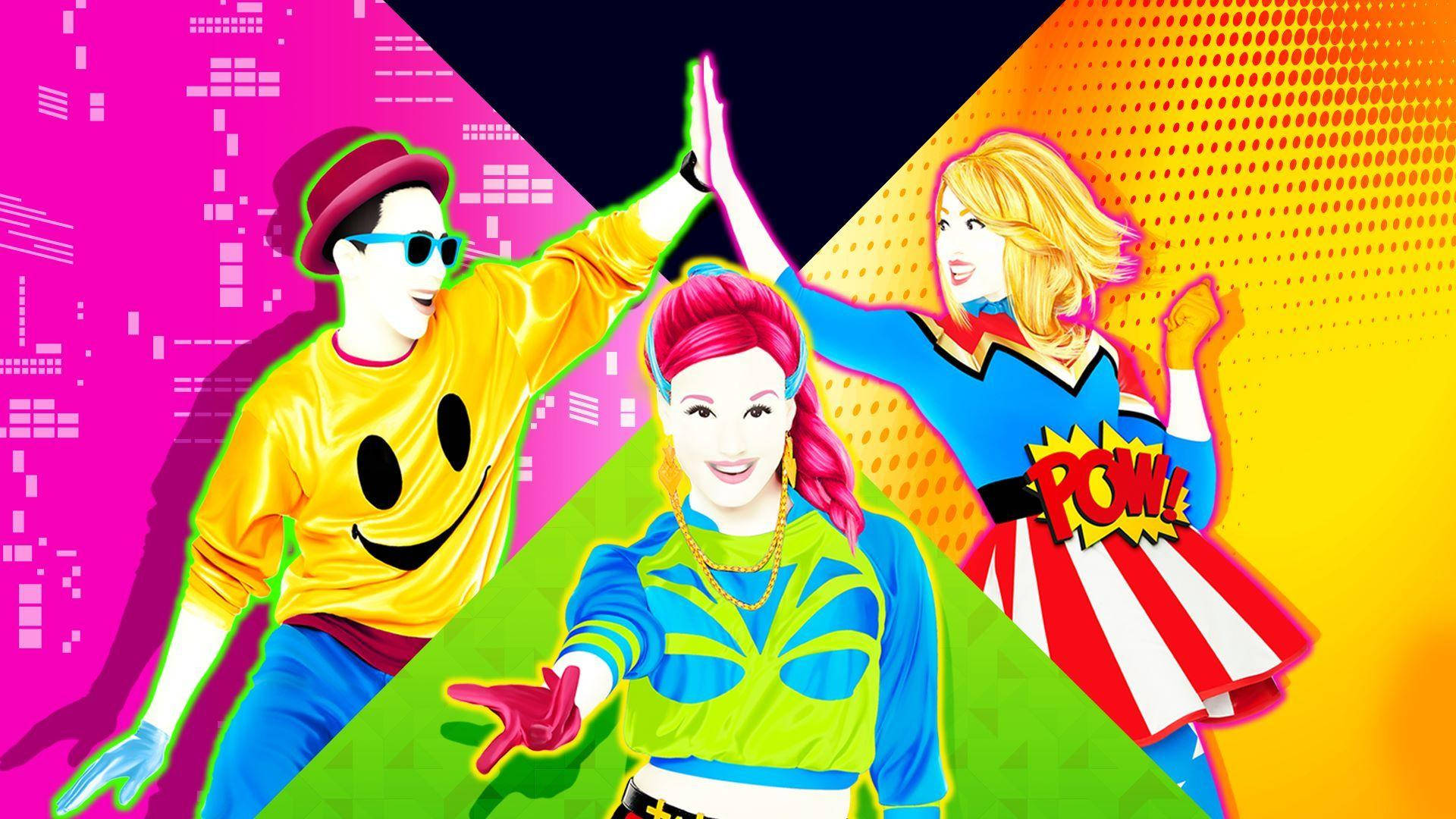 Just Dance 2015, dancers, high five, Full HD Desktop Wallpaper