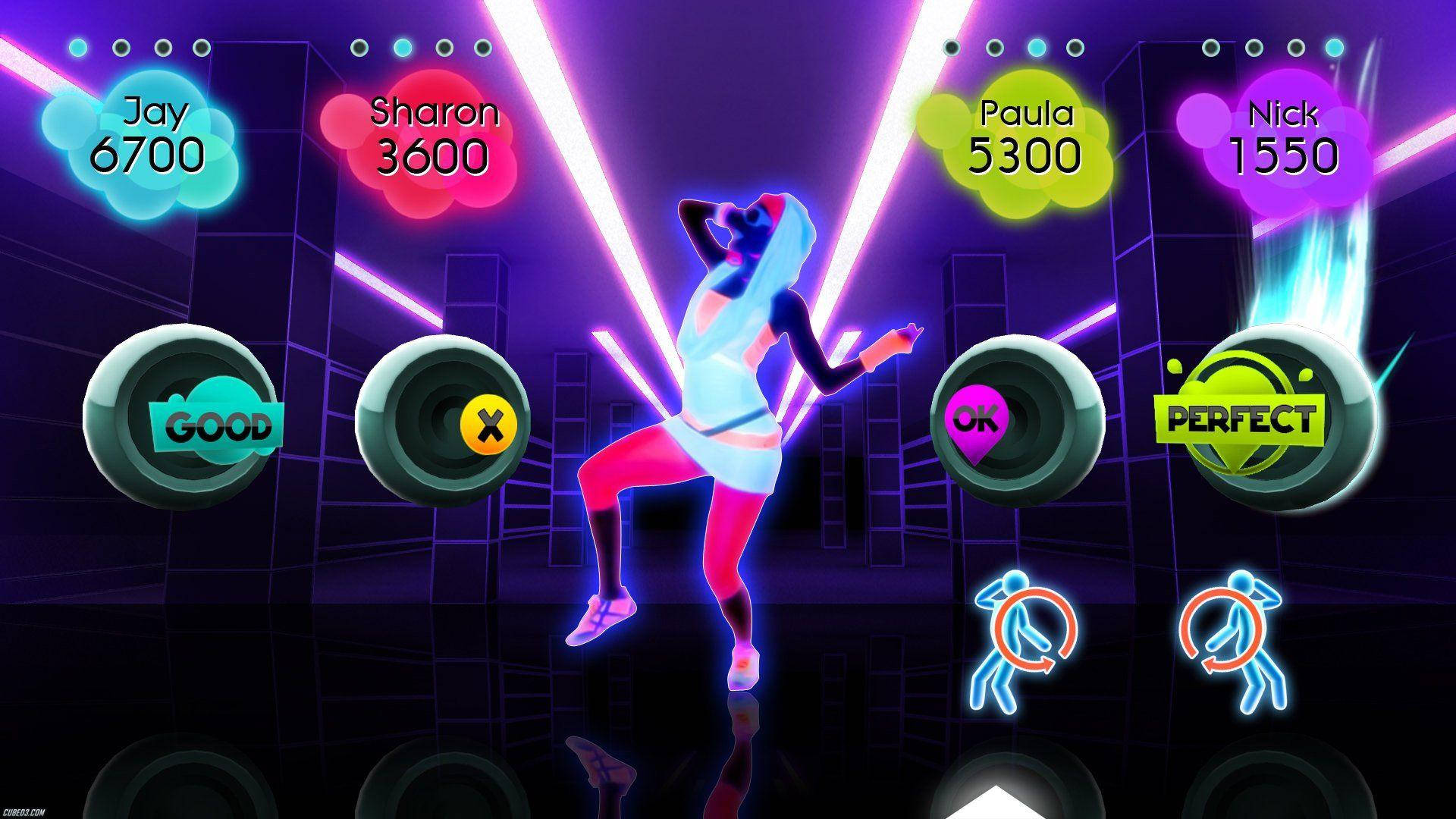 Just Dance 2, neon dress, futuristic club, Full HD Desktop Wallpaper