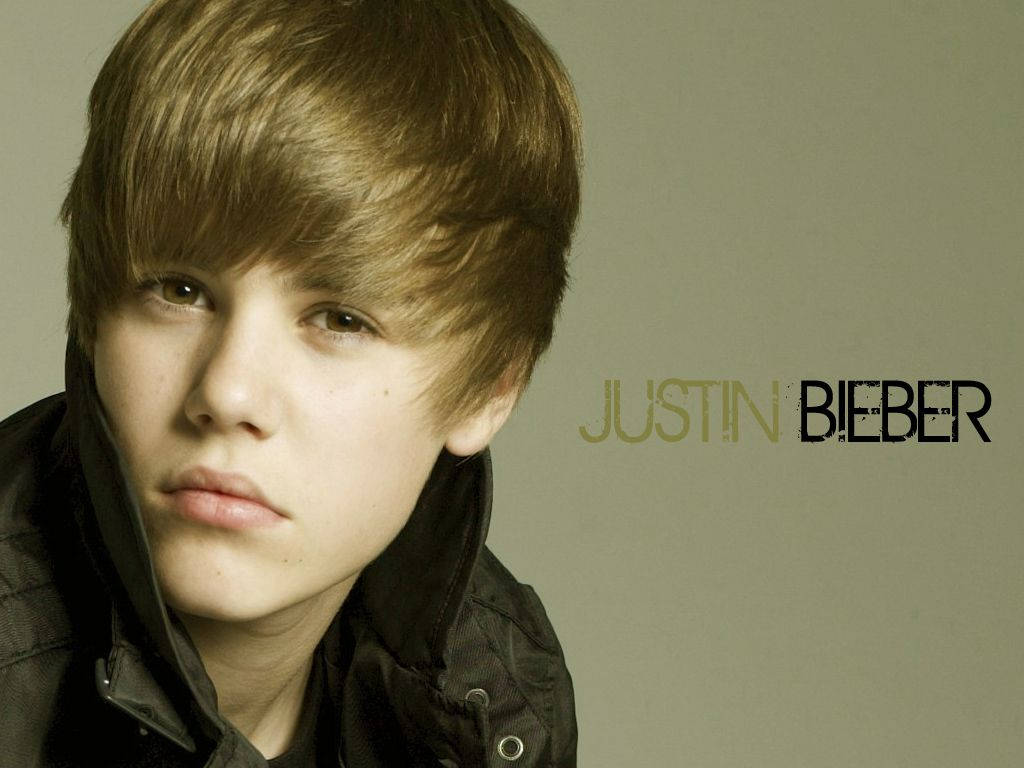 Justin Bieber, Teen Pop Sensation, muted gray background, SD Desktop Wallpaper