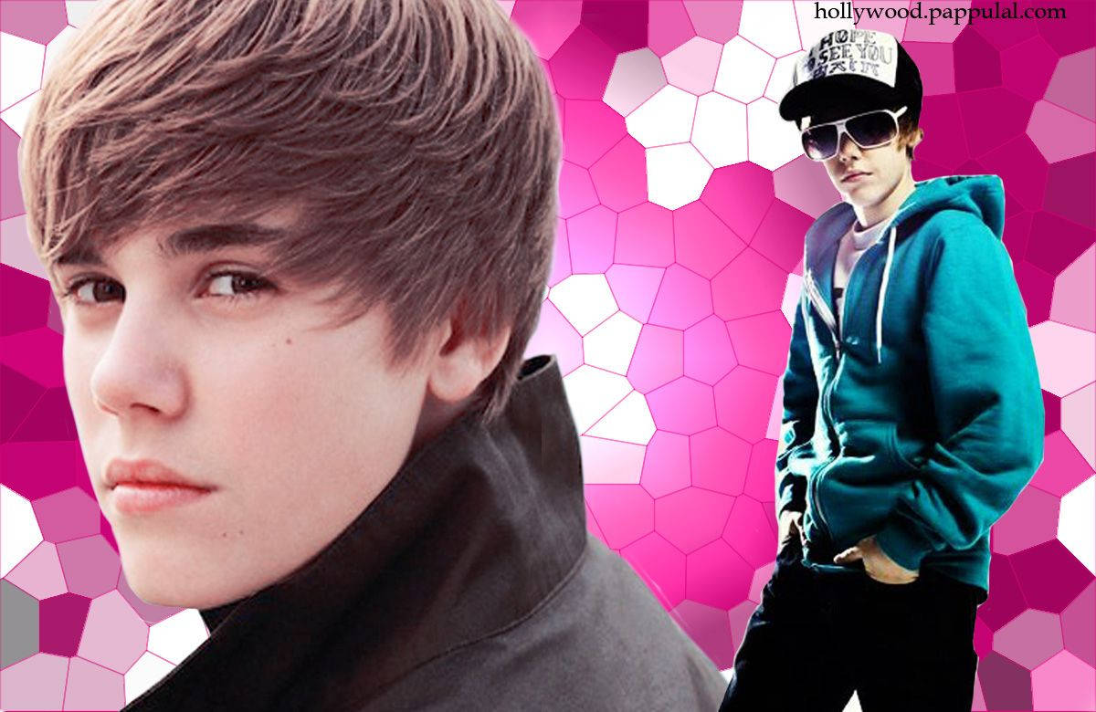 Justin Bieber, black jacket, teal hoodie, SD Desktop Wallpaper