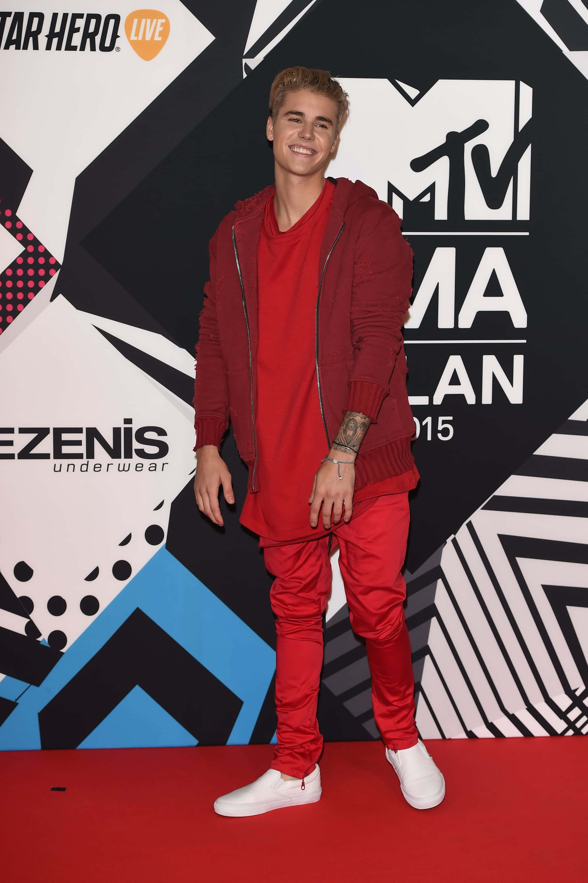 Justin Bieber, 2015 MTV Music Awards, red carpet, 2K Phone Wallpaper