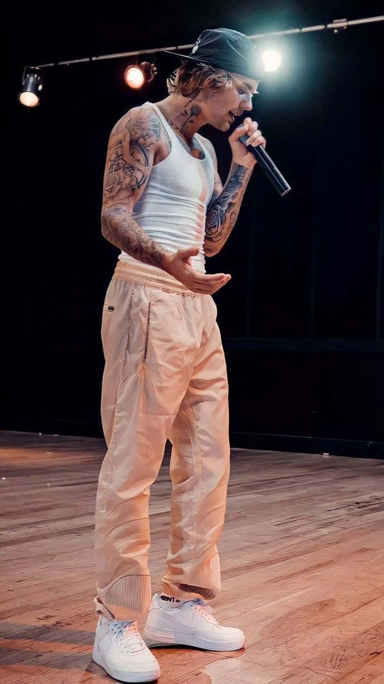 Justin Bieber, 2021 Billboard Music Awards, white tank top, HD Phone Wallpaper