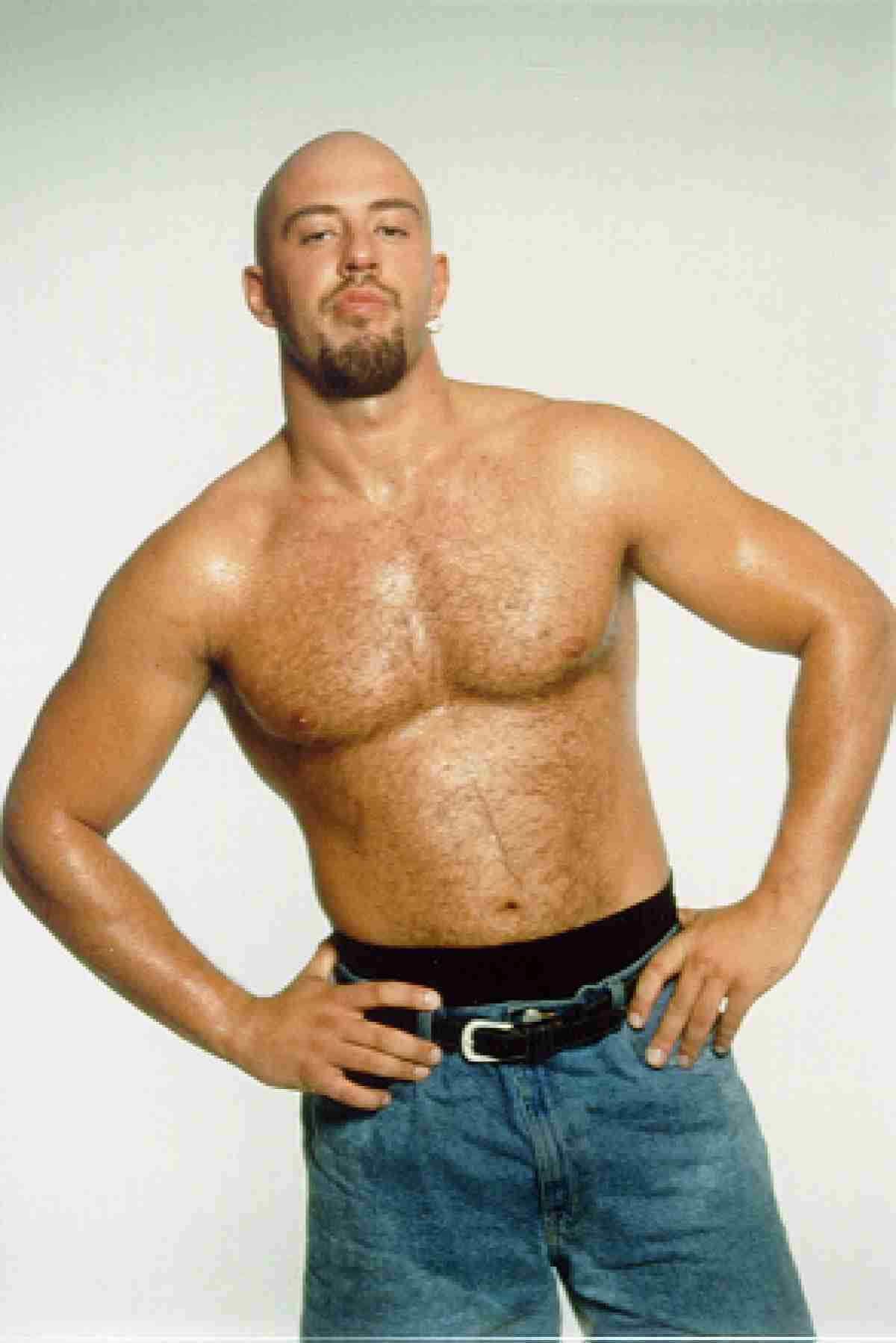 Justin Credible, bald man, goatee, HD Phone Wallpaper