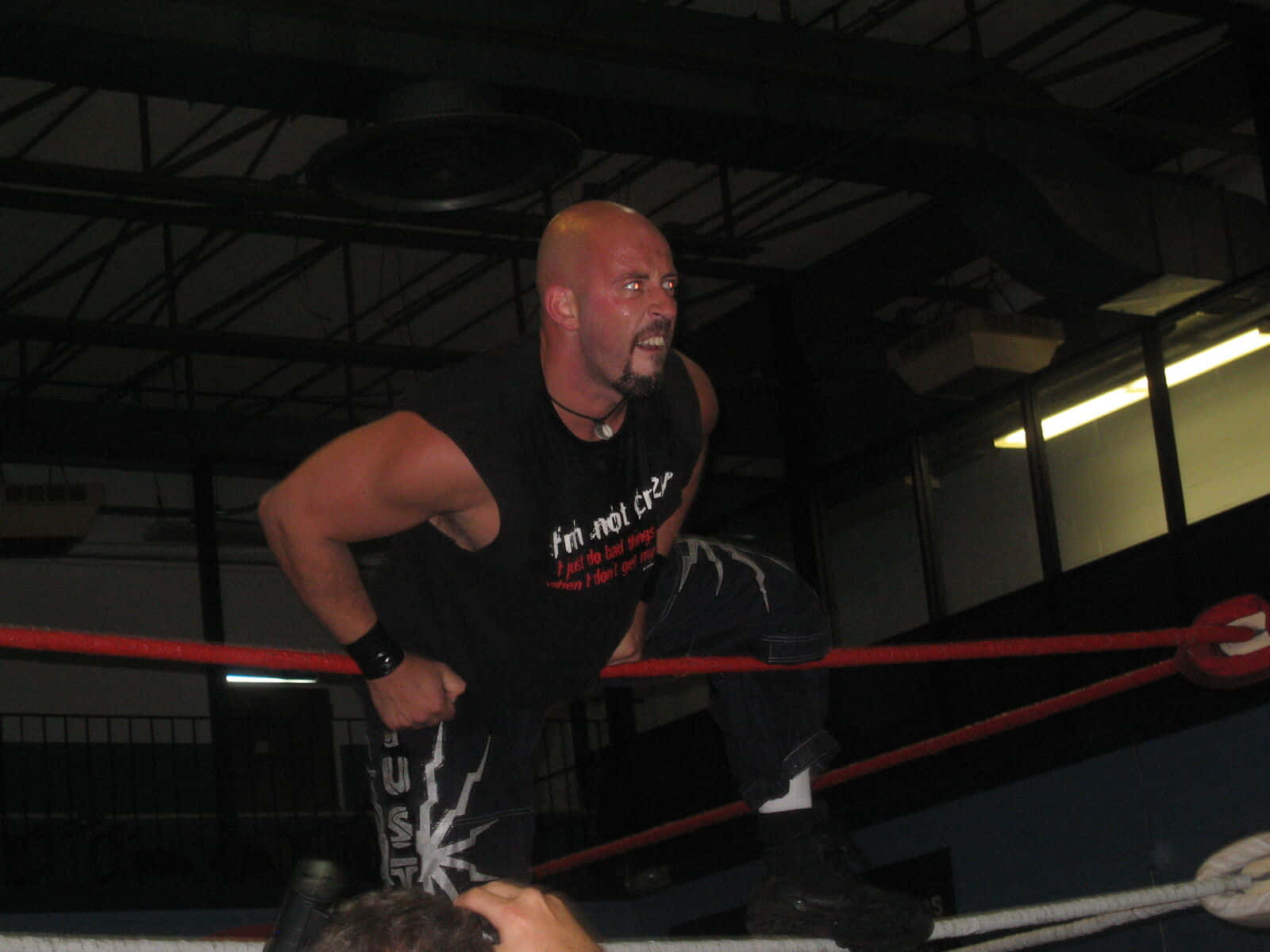 Justin Credible, wrestling ring, top rope, HD Desktop Wallpaper
