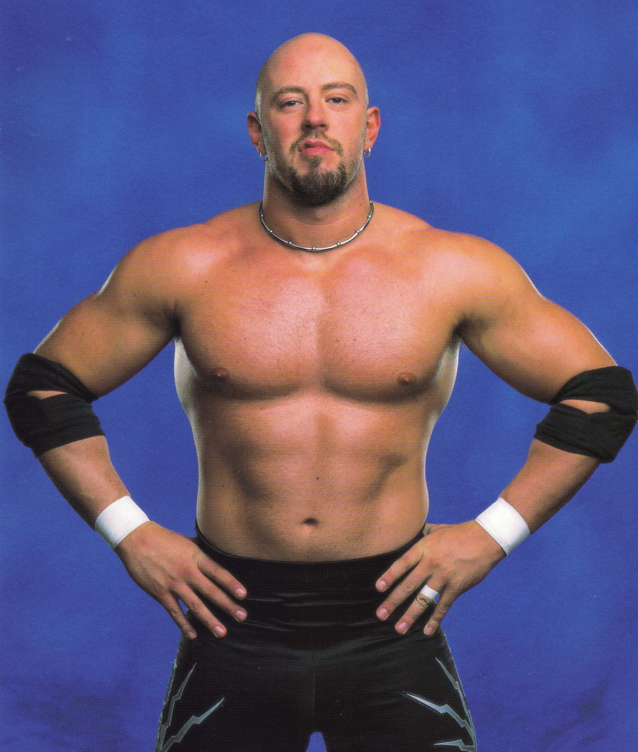 Justin Credible, muscular bald wrestler, goatee, Full HD Phone Wallpaper