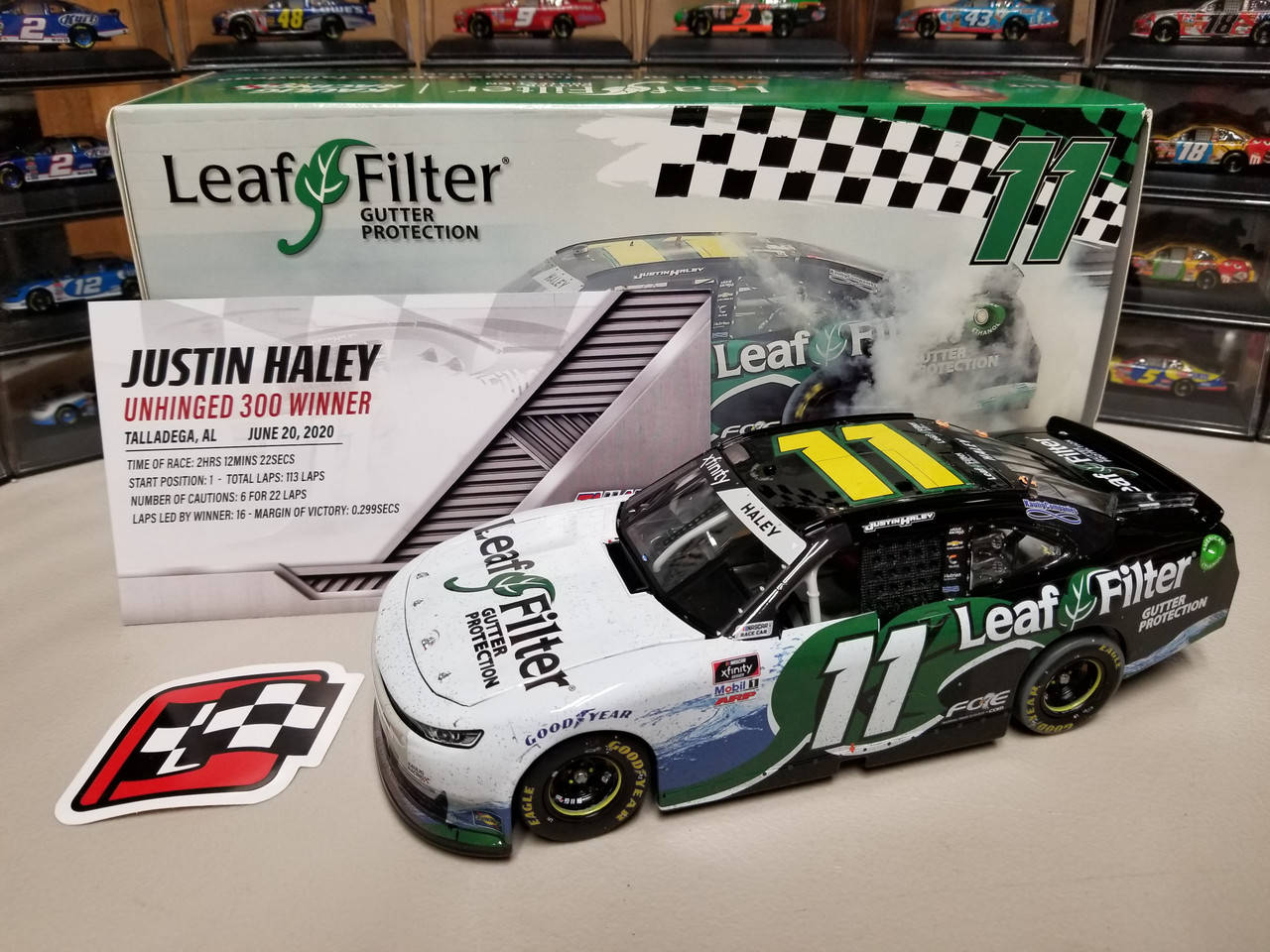Justin Haley, 11 Leaf Filter, NASCAR race car model, HD Desktop Wallpaper