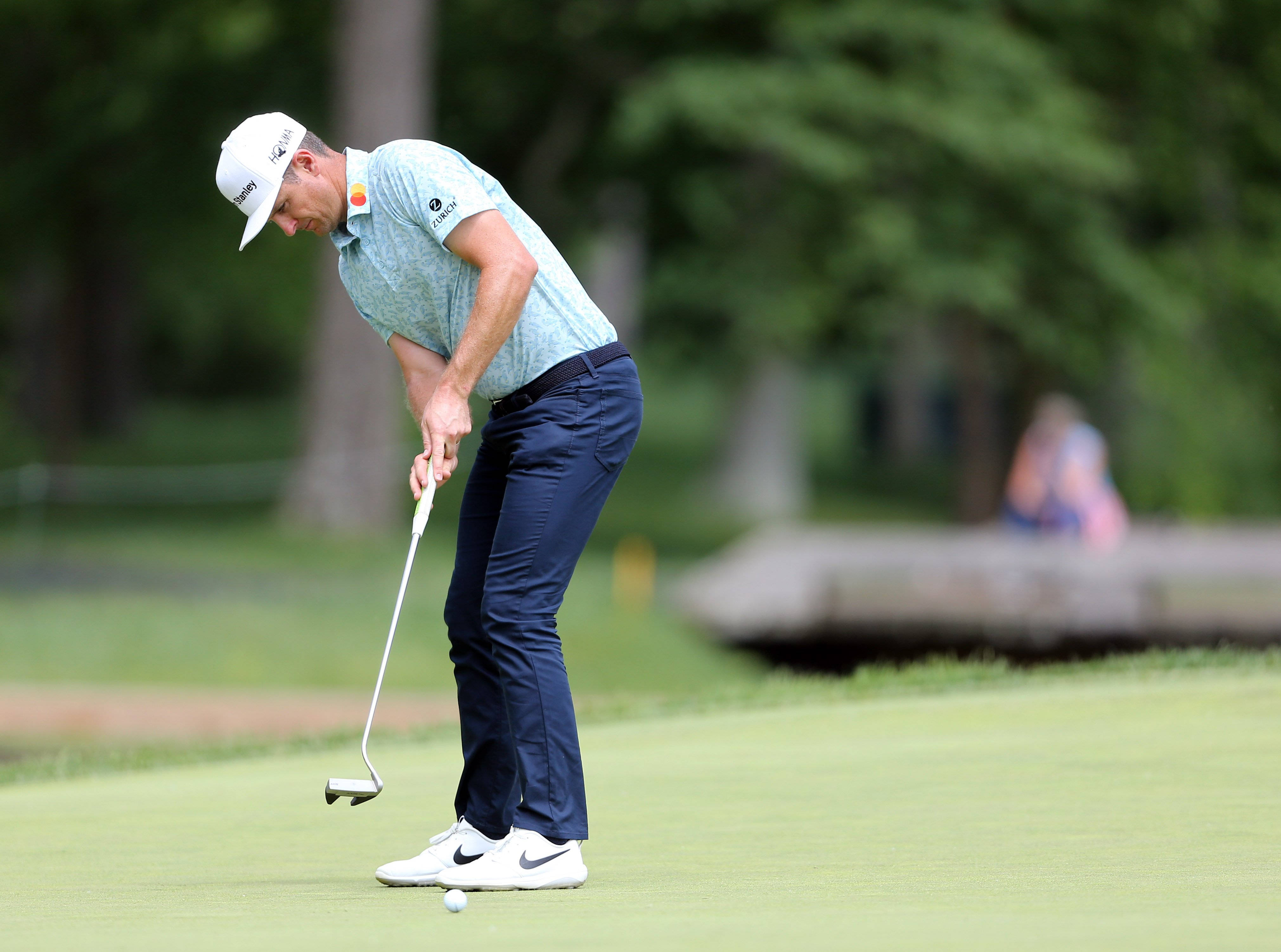Justin Rose, light blue shirt, white cap, 4K Desktop Wallpaper