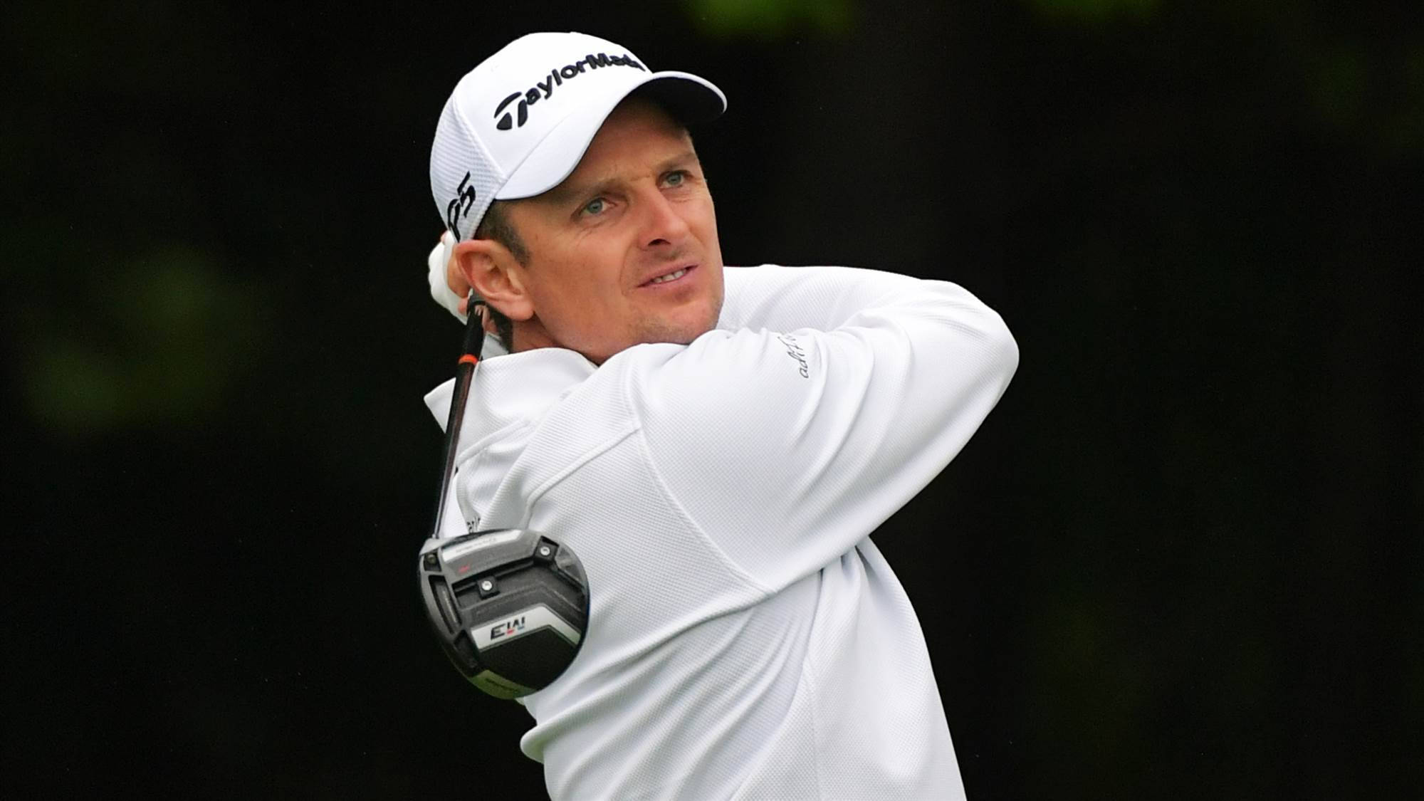 Justin Rose, golfer, white attire, Full HD Desktop Wallpaper