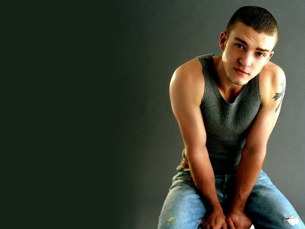 Justin Timberlake, short hair, tattoos, SD Desktop Wallpaper